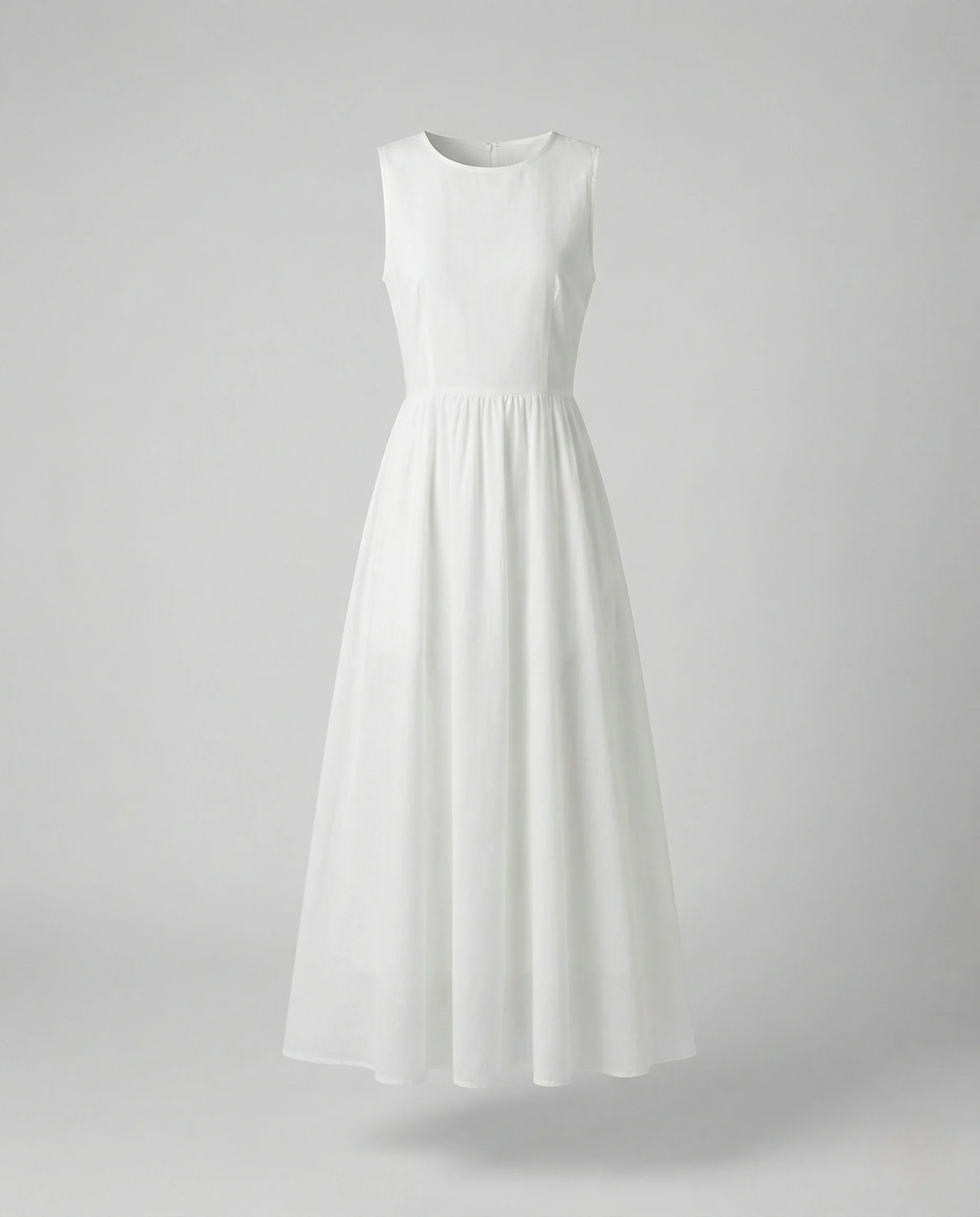 Damen Strand Maxikleid aus Leinenmix mit Rundhalsausschnitt - Image 4