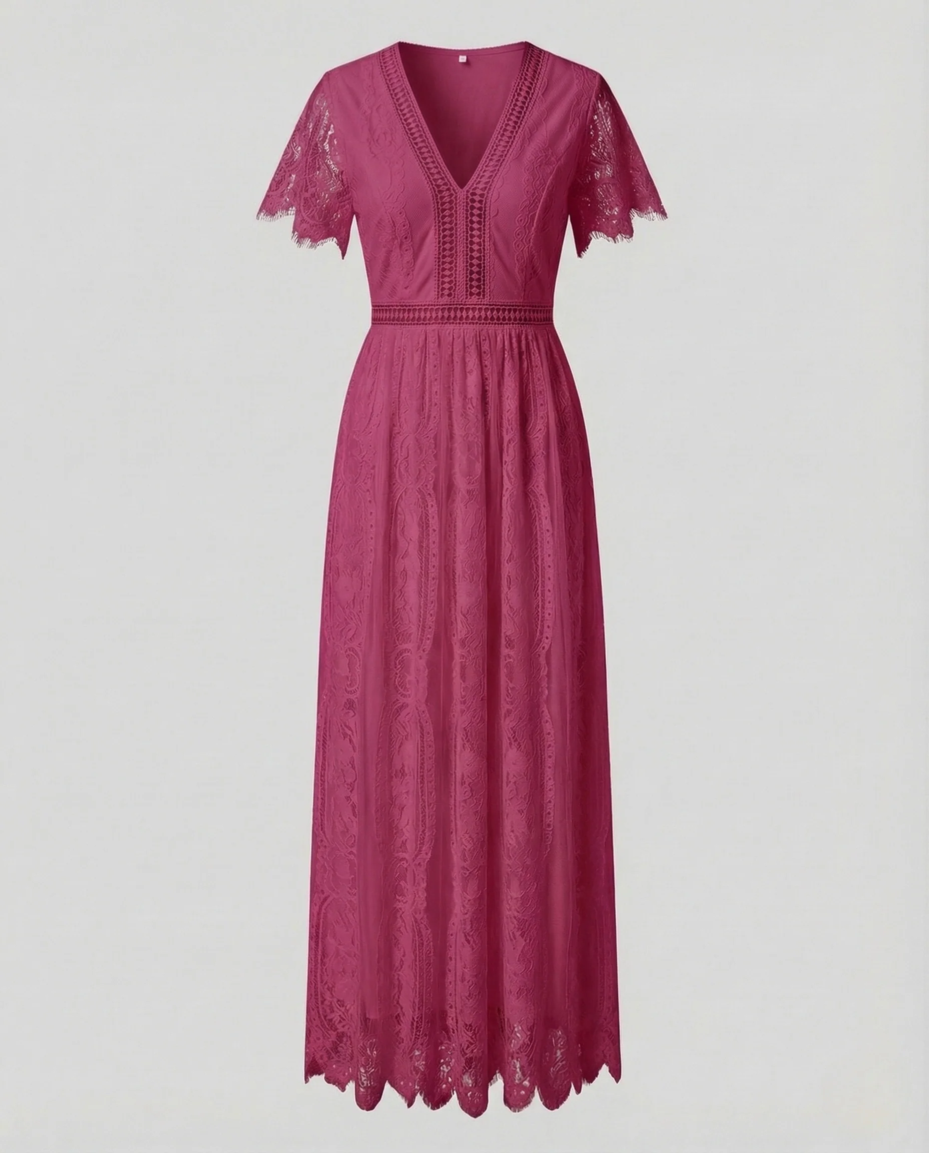 Damen Spitzen Maxikleid Empire - Image 10