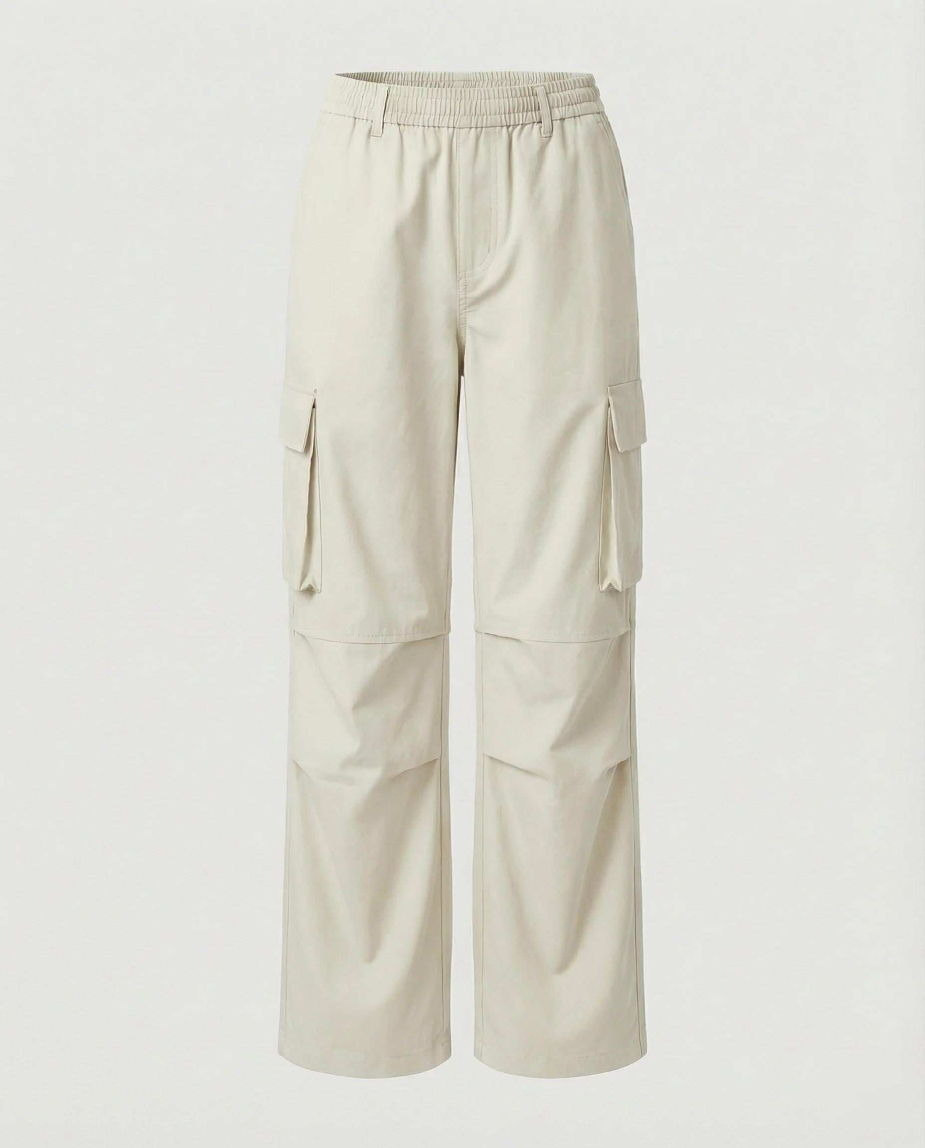 Sportive Oversize-Cargohose mit elastischem Tunnelzugbund, verstellbarem Saum und großen Klappentaschen Heidi-Mode - Image 6