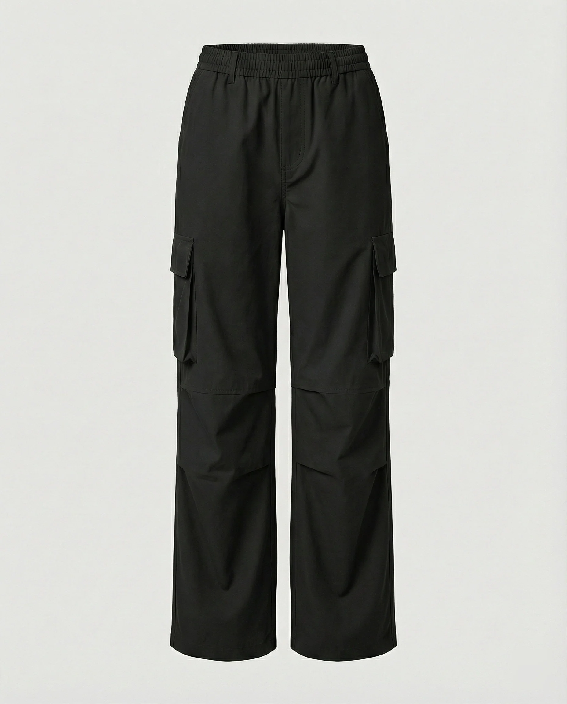 Sportive Oversize-Cargohose mit elastischem Tunnelzugbund, verstellbarem Saum und großen Klappentaschen Heidi-Mode - Image 7