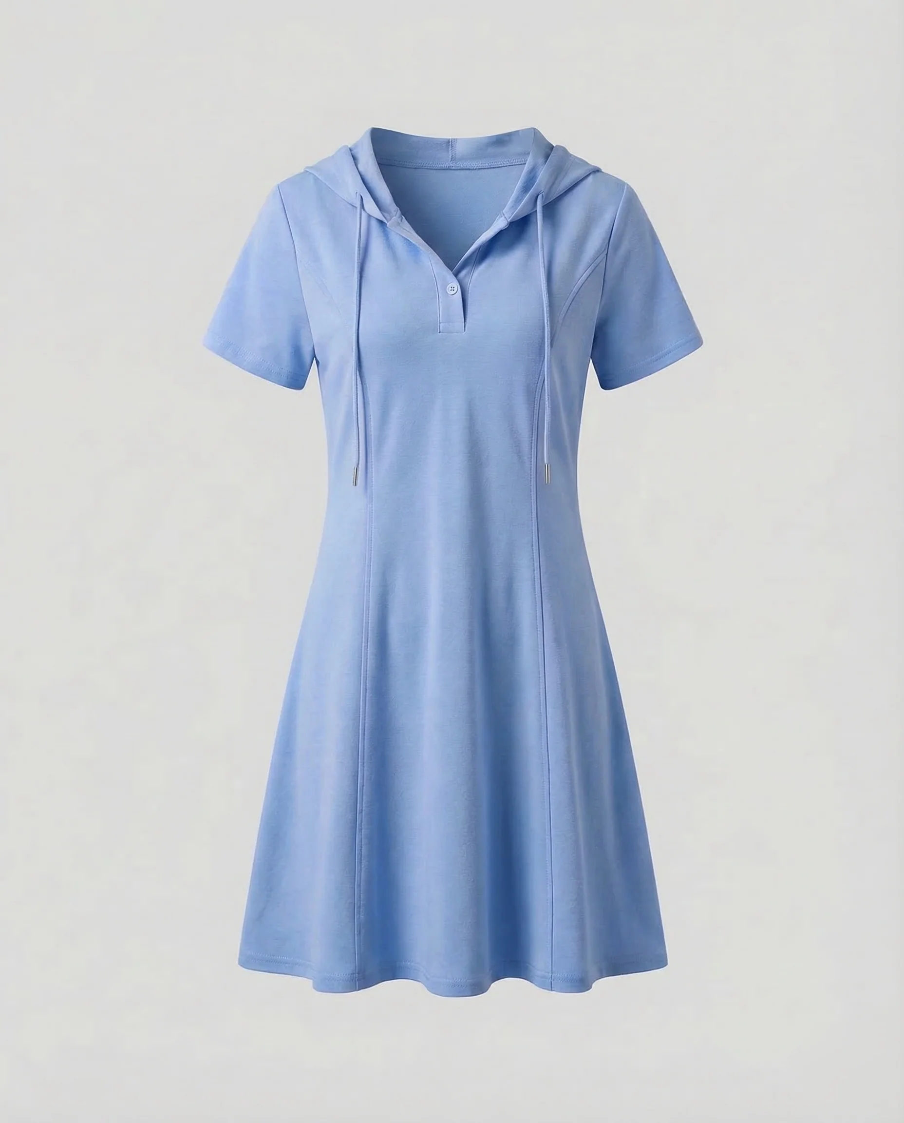Damen Kapuzen Skaterkleid A Linie - Image 6