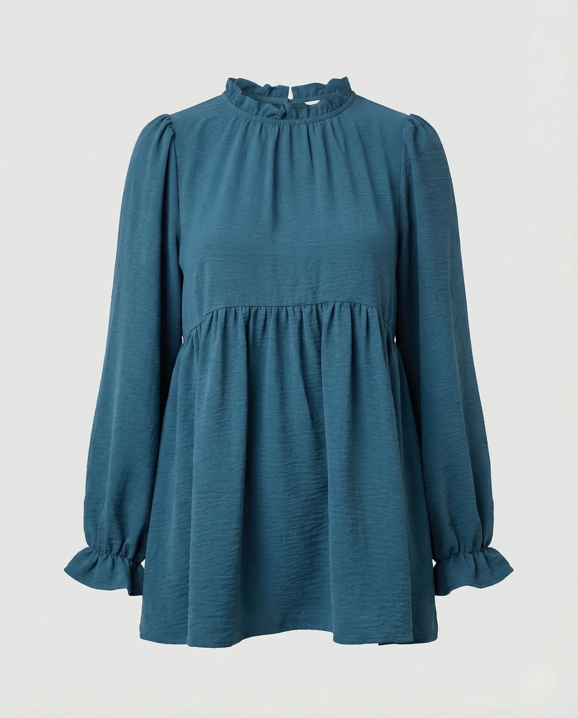Bluse Damen Babydoll Struktur - Image 5