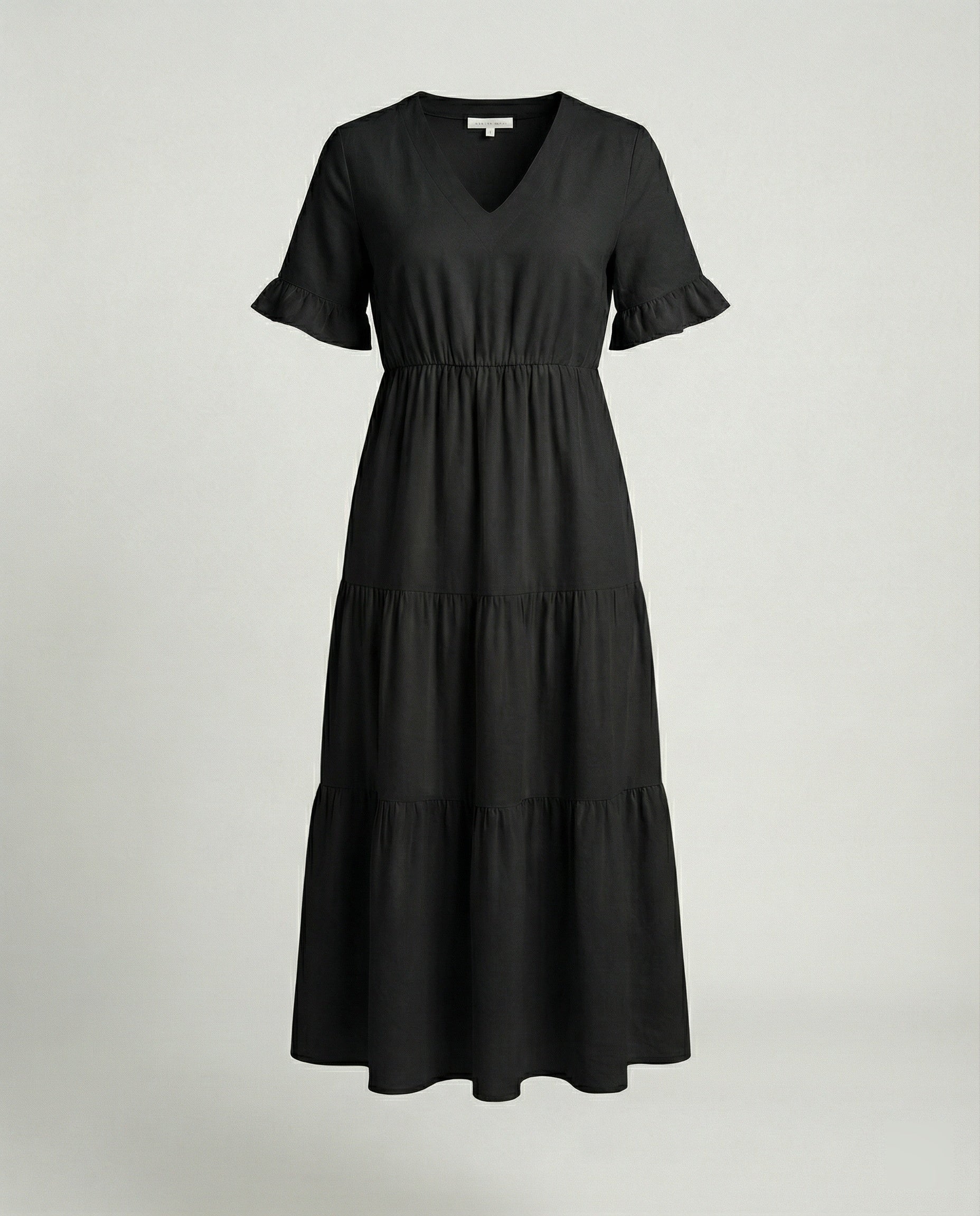 Damen Midikleid Stufen mit Volant - Image 5