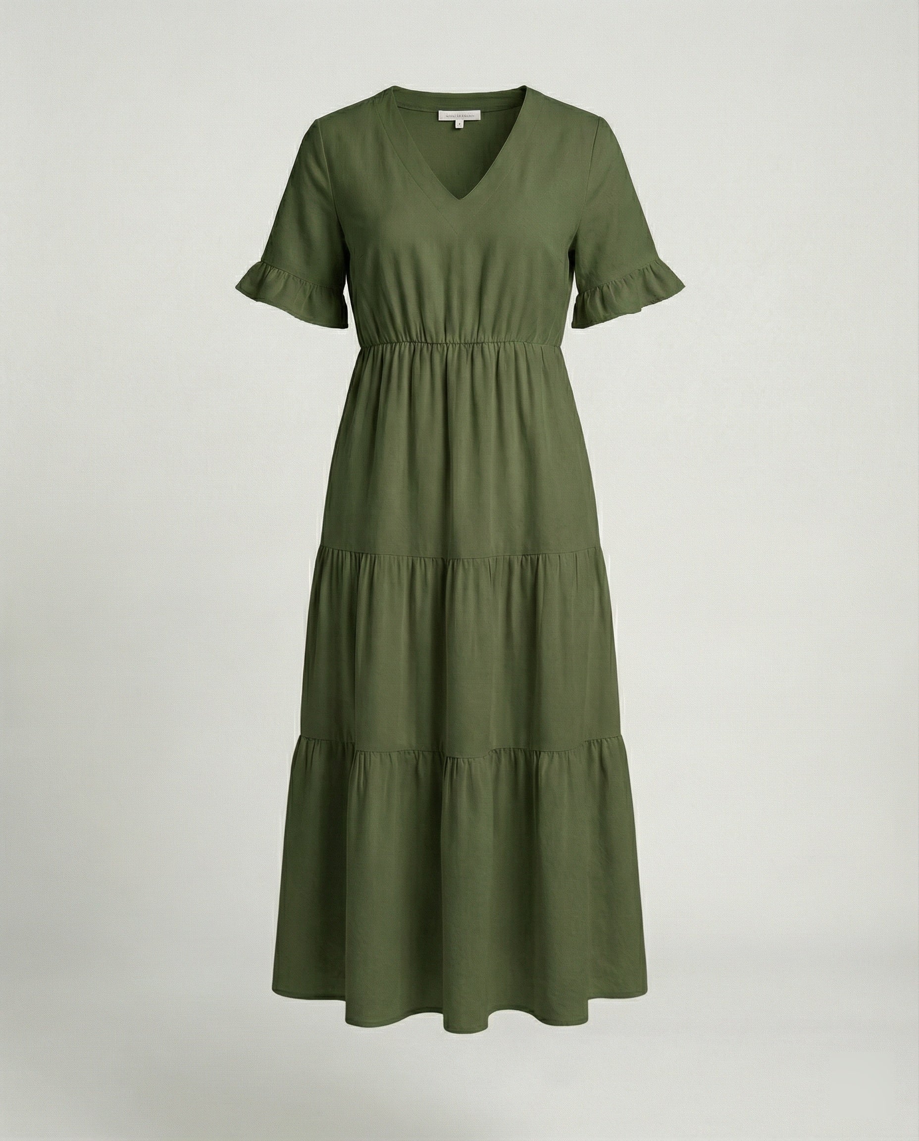 Damen Midikleid Stufen mit Volant - Image 6