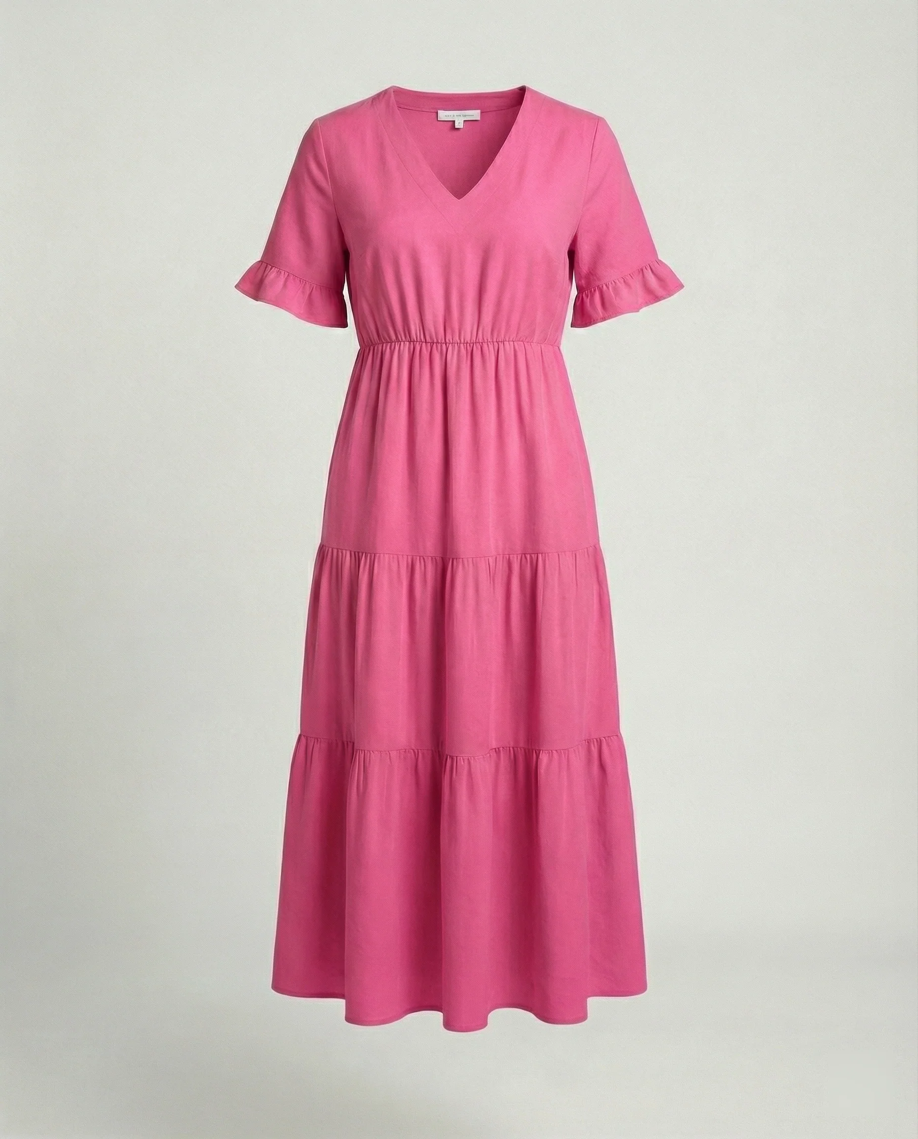Damen Midikleid Stufen mit Volant - Image 7