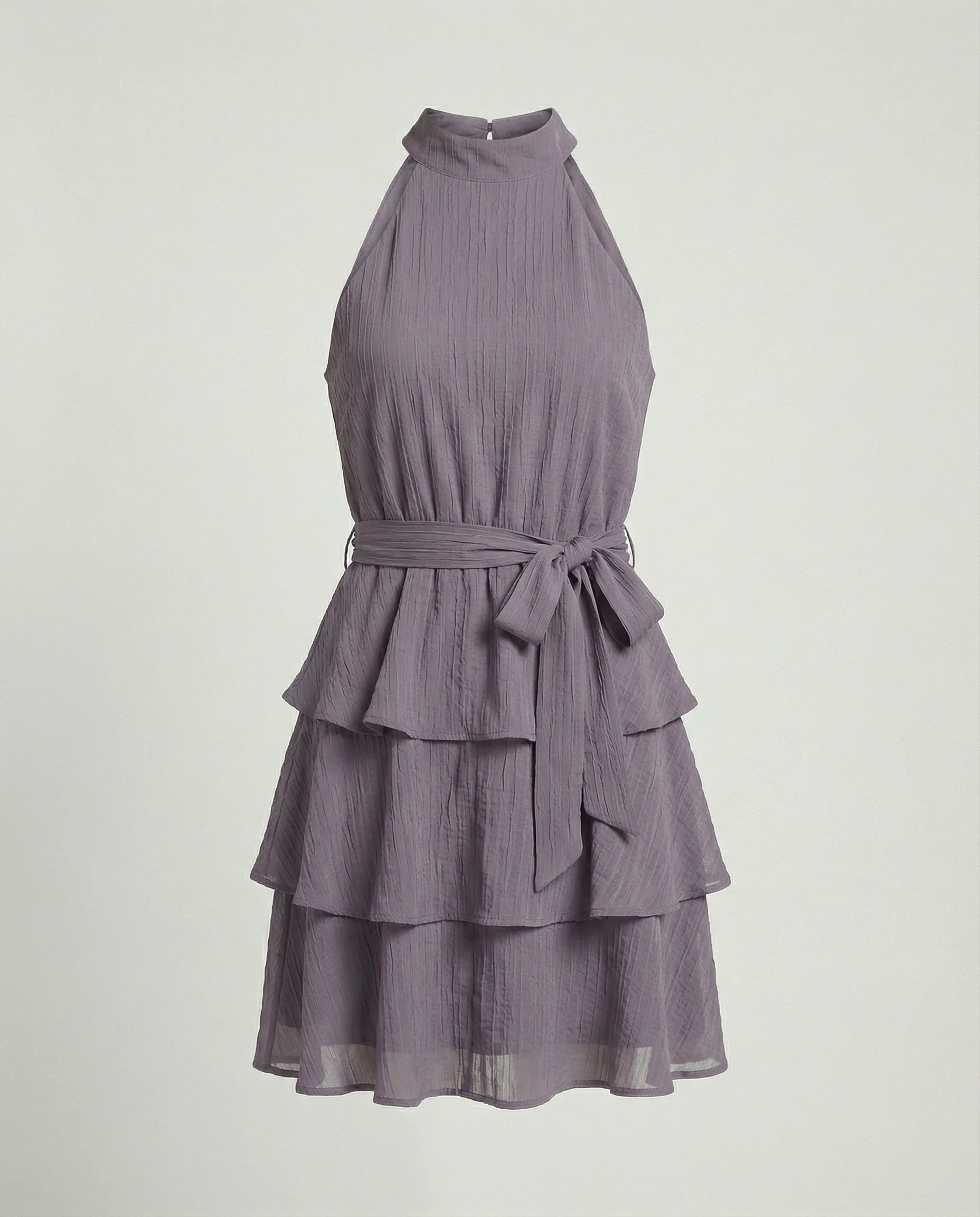 Neckholder Stufenkleid Mit Volant Damen - Image 3