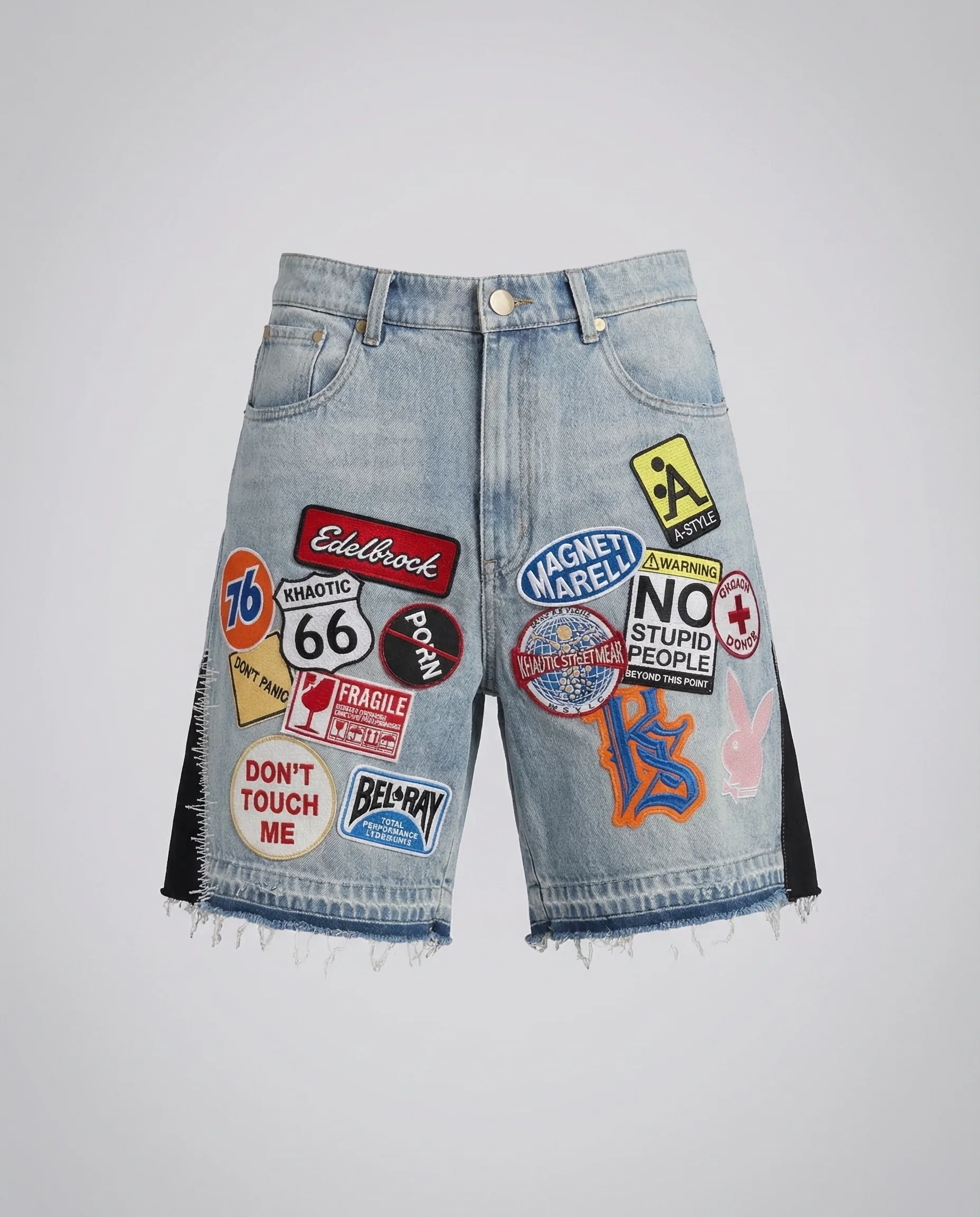 Damen Jeansshorts High Waist Patch - Image 5