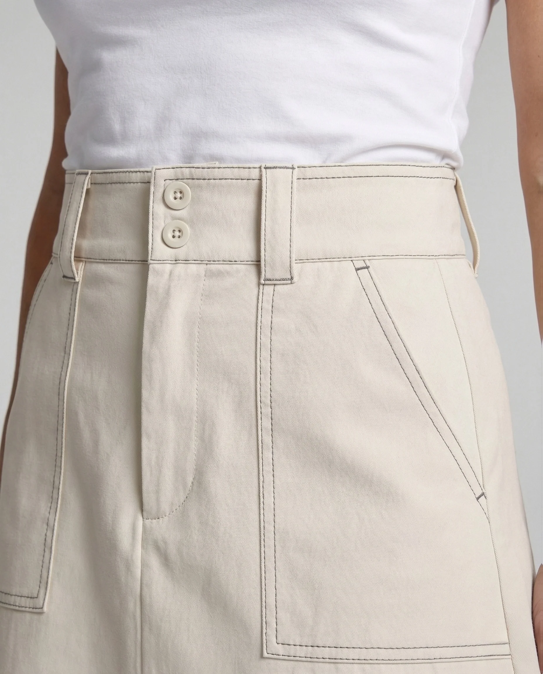 Damen Midirock Ausgestellt High Waist - Image 3