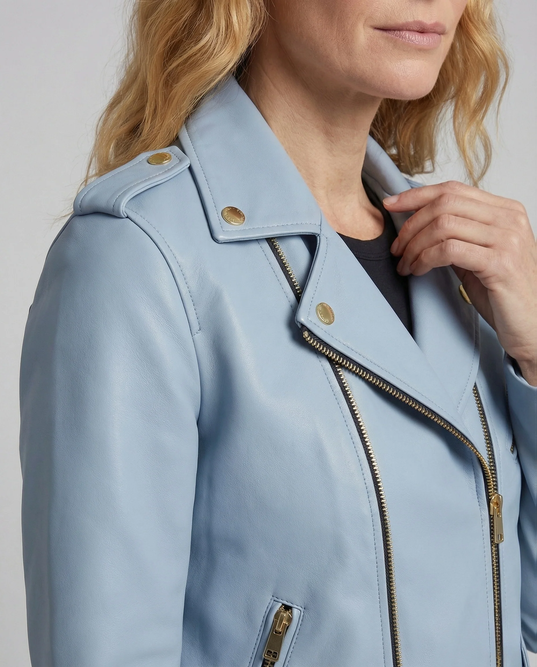 Damen Bikerjacke mit Taillengürtel - Image 3