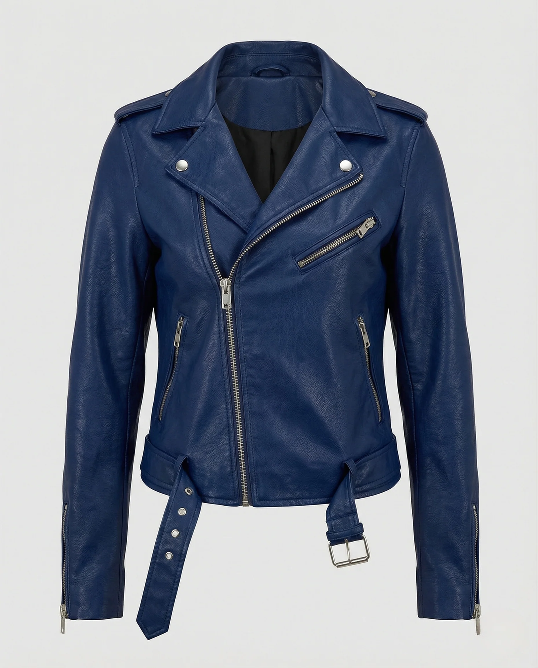Damen Bikerjacke mit Taillengürtel - Image 5