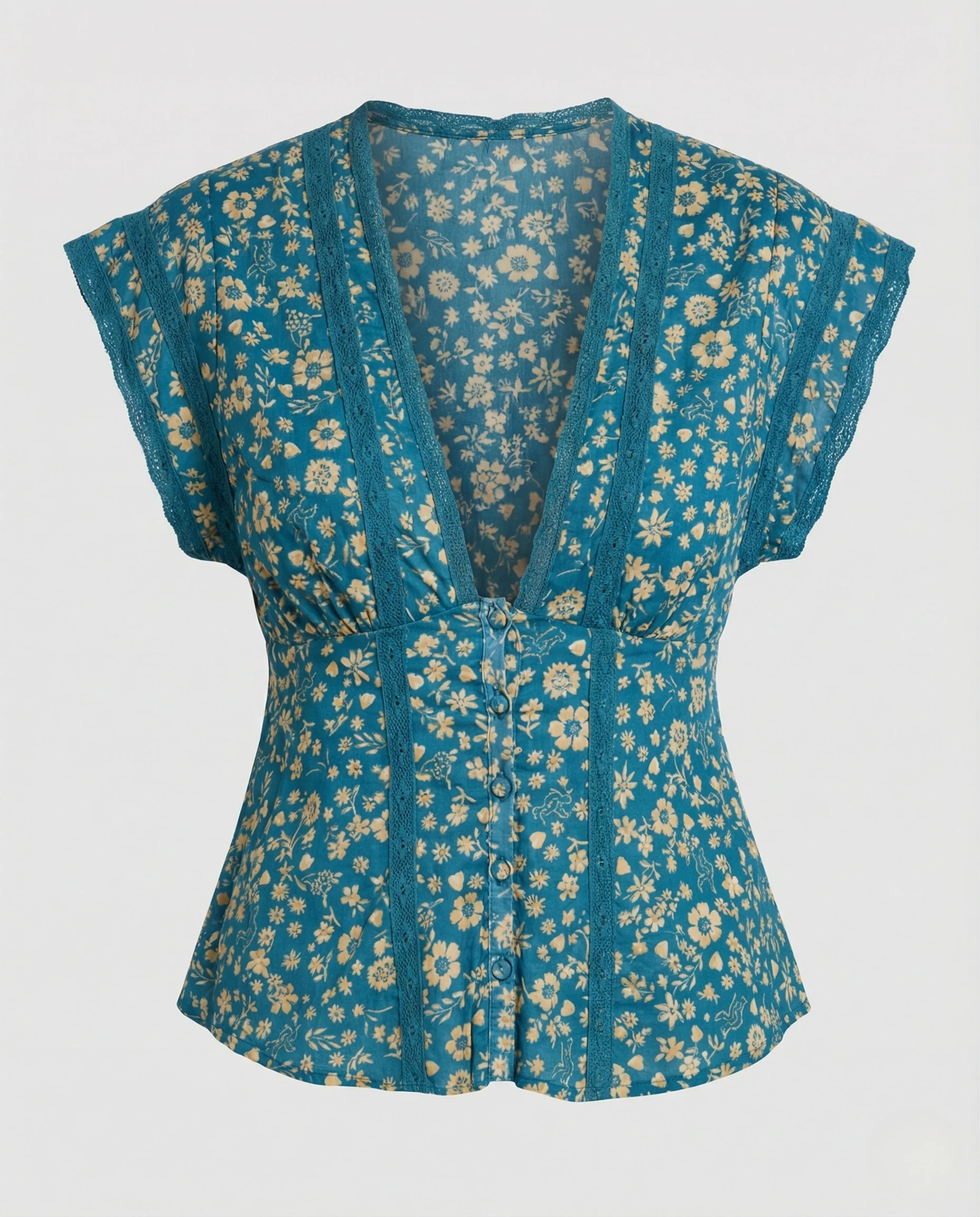 Bluse Damen Corsagen Stil - Image 4