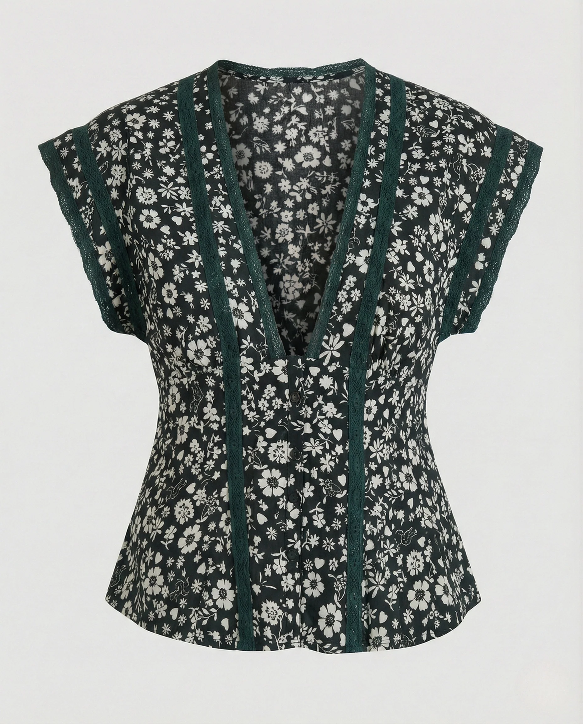 Bluse Damen Corsagen Stil - Image 6