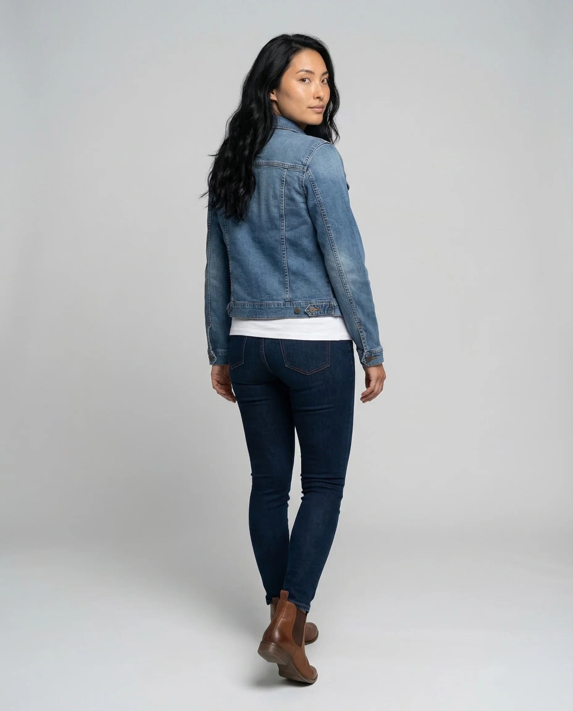 Damen Jeansjacke Tailliert - Image 4
