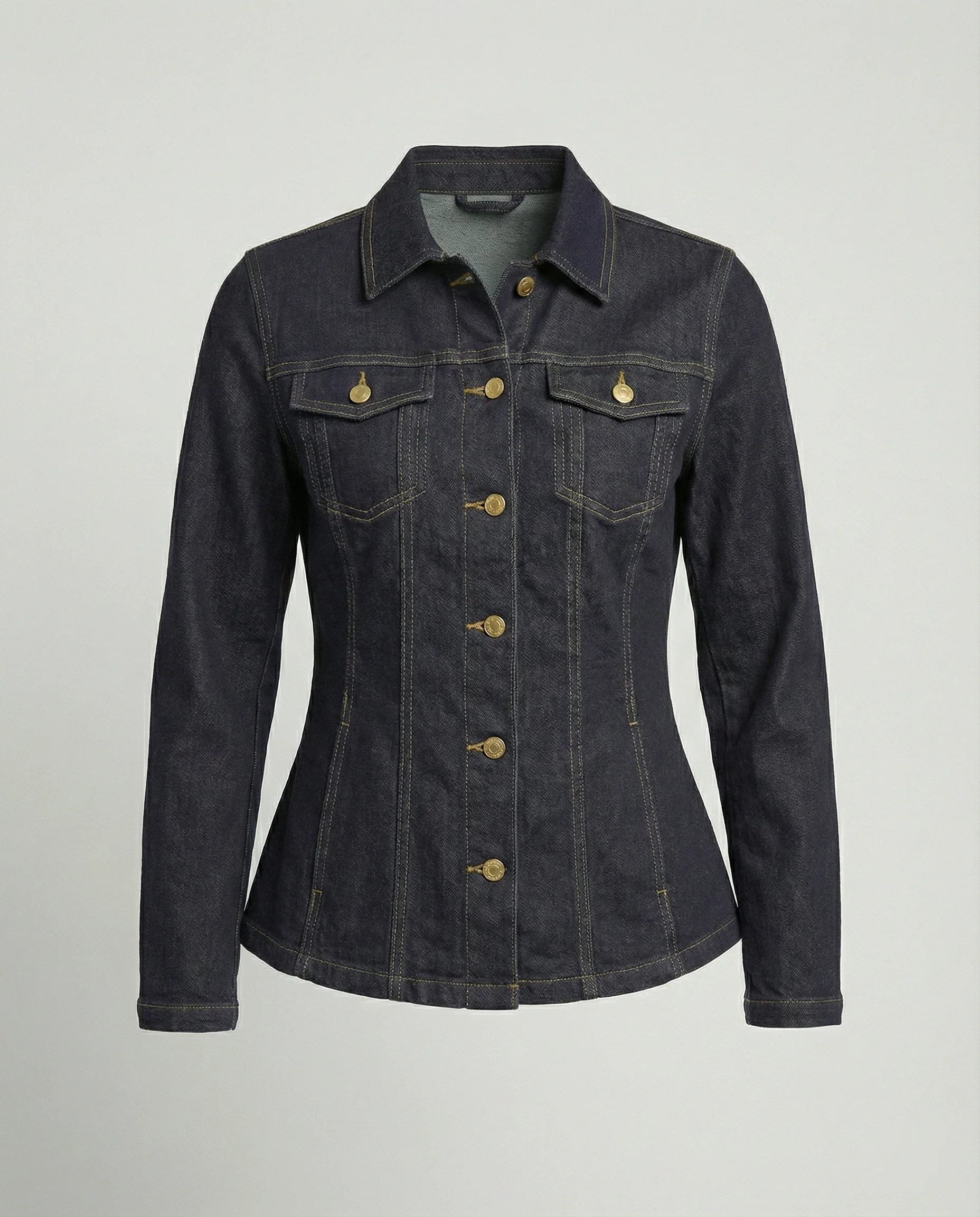 Damen Jeansjacke tailliert klassisch - Image 5