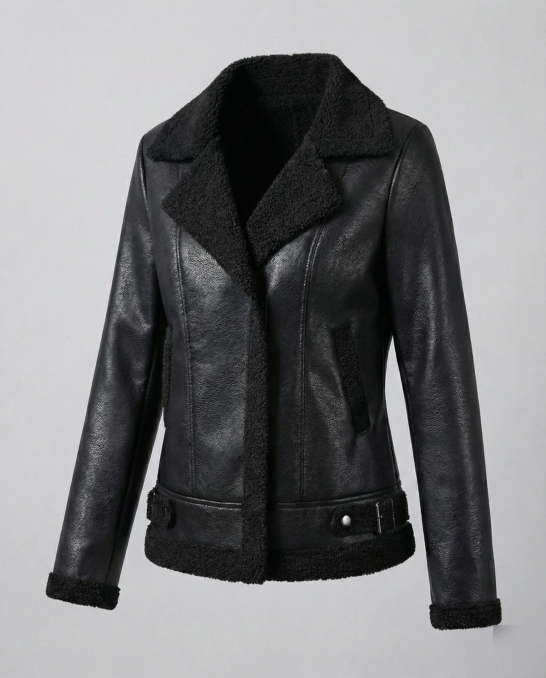 Übergangsjacke Damen Schwarz gefüttert - Image 6