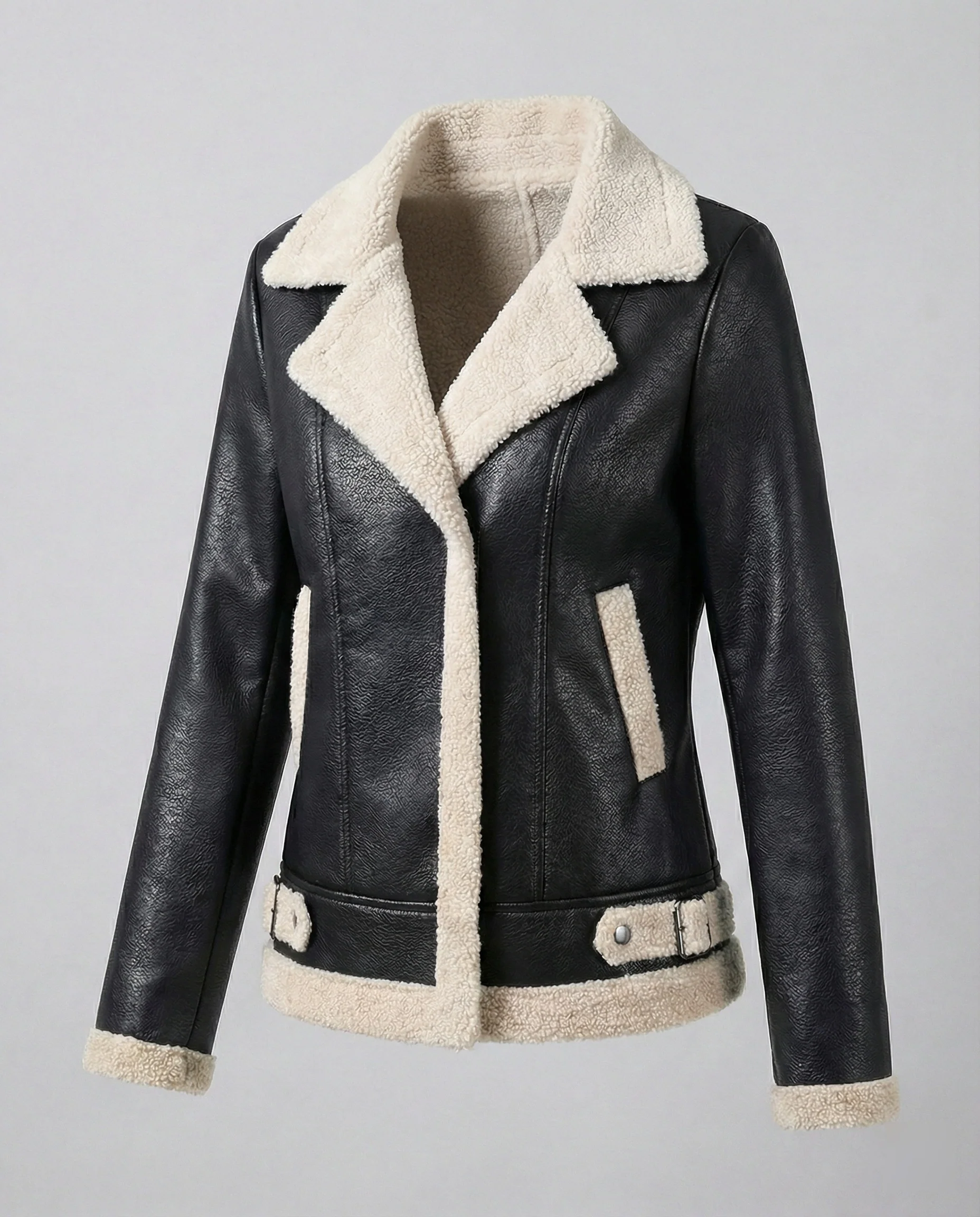 Übergangsjacke Damen Schwarz gefüttert - Image 7