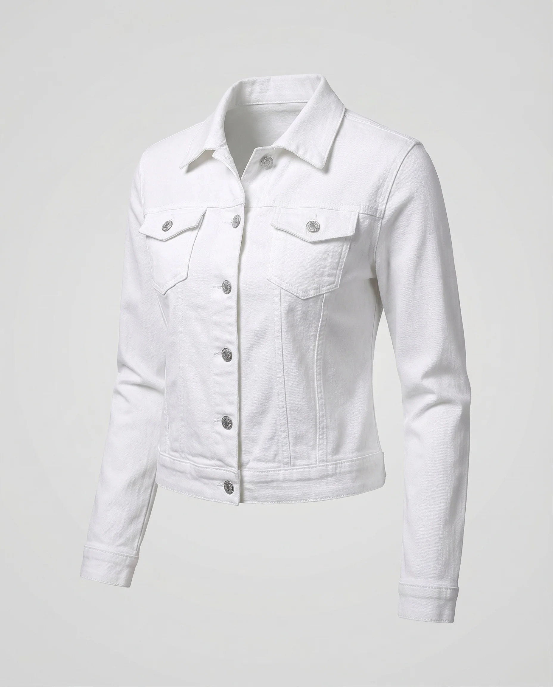 Damen Jeansjacke Kurz Tailliert - Image 5