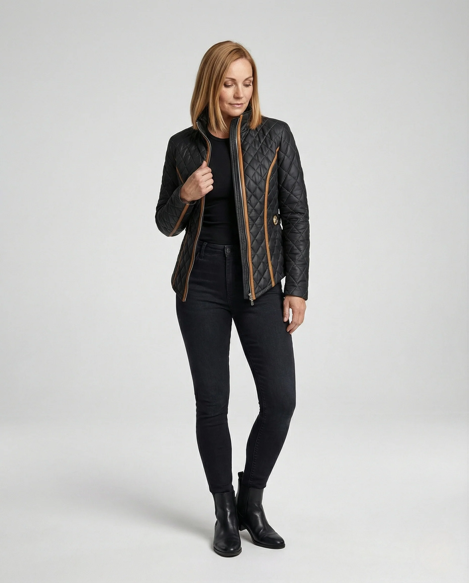 Damen Steppjacke mit Stehkragen - Image 2