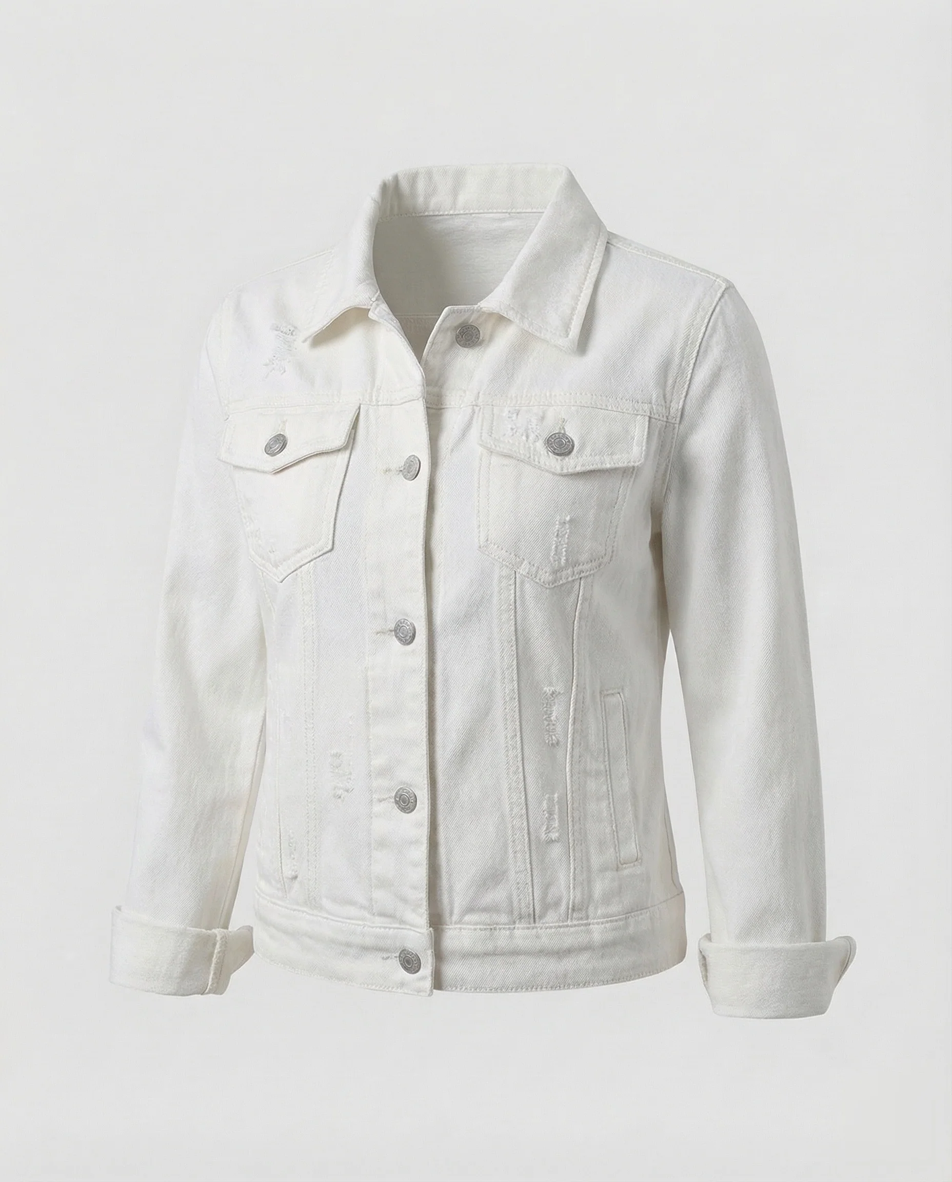 Damen Trucker Jeansjacke Used - Image 11