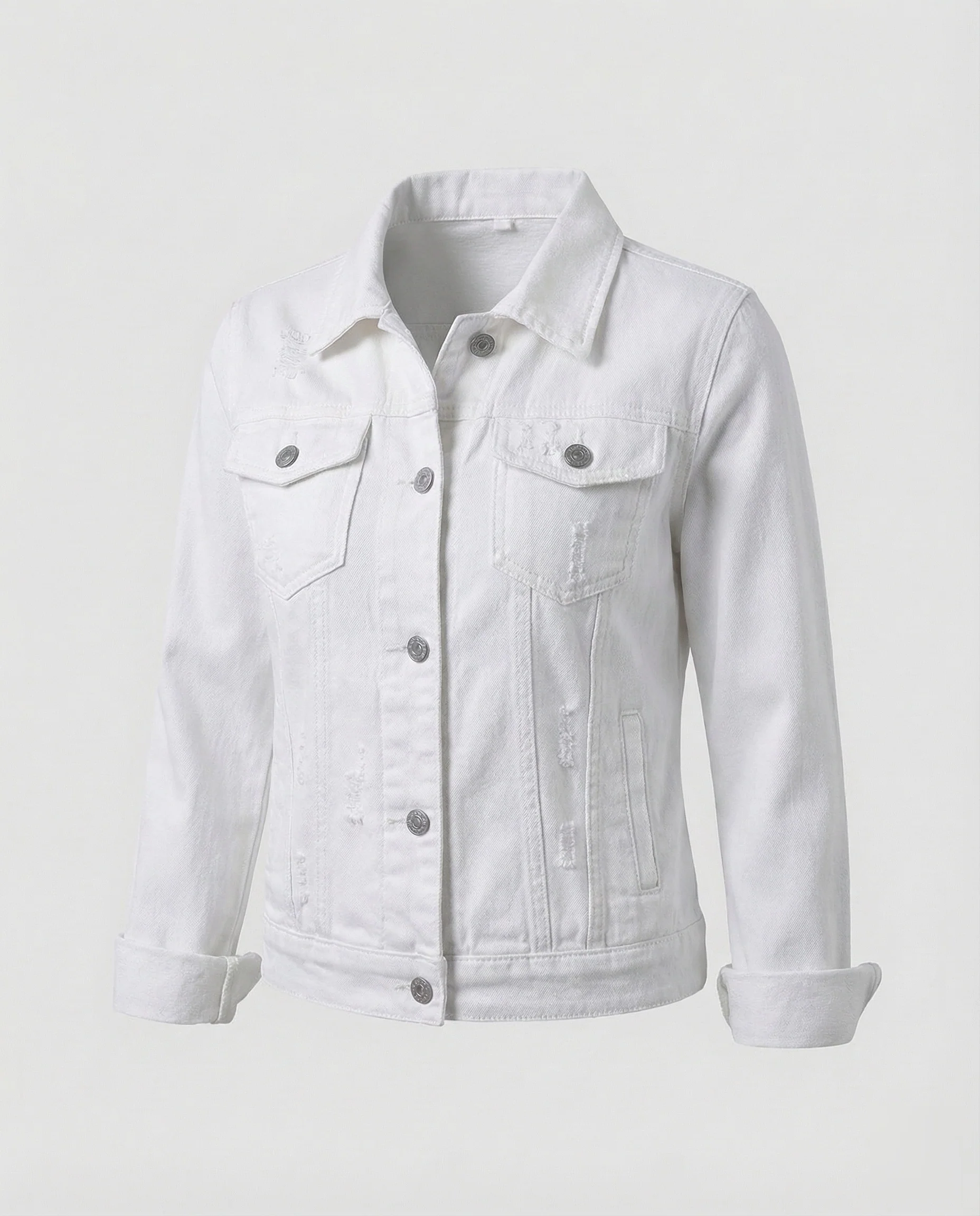 Damen Trucker Jeansjacke Used - Image 12