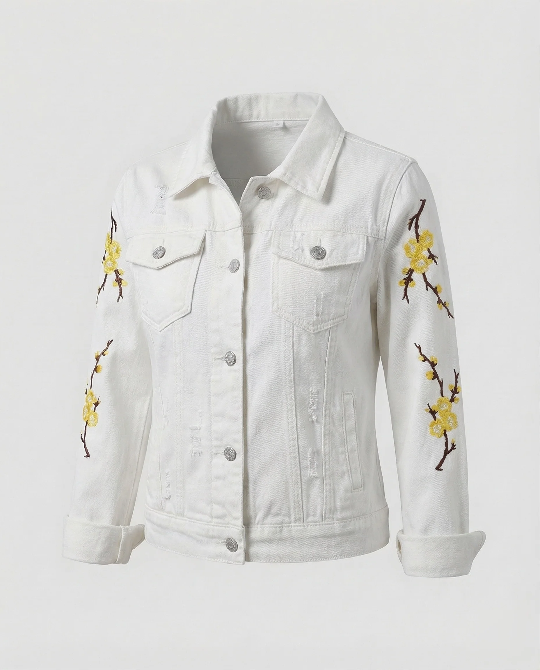 Damen Trucker Jeansjacke Used - Image 13