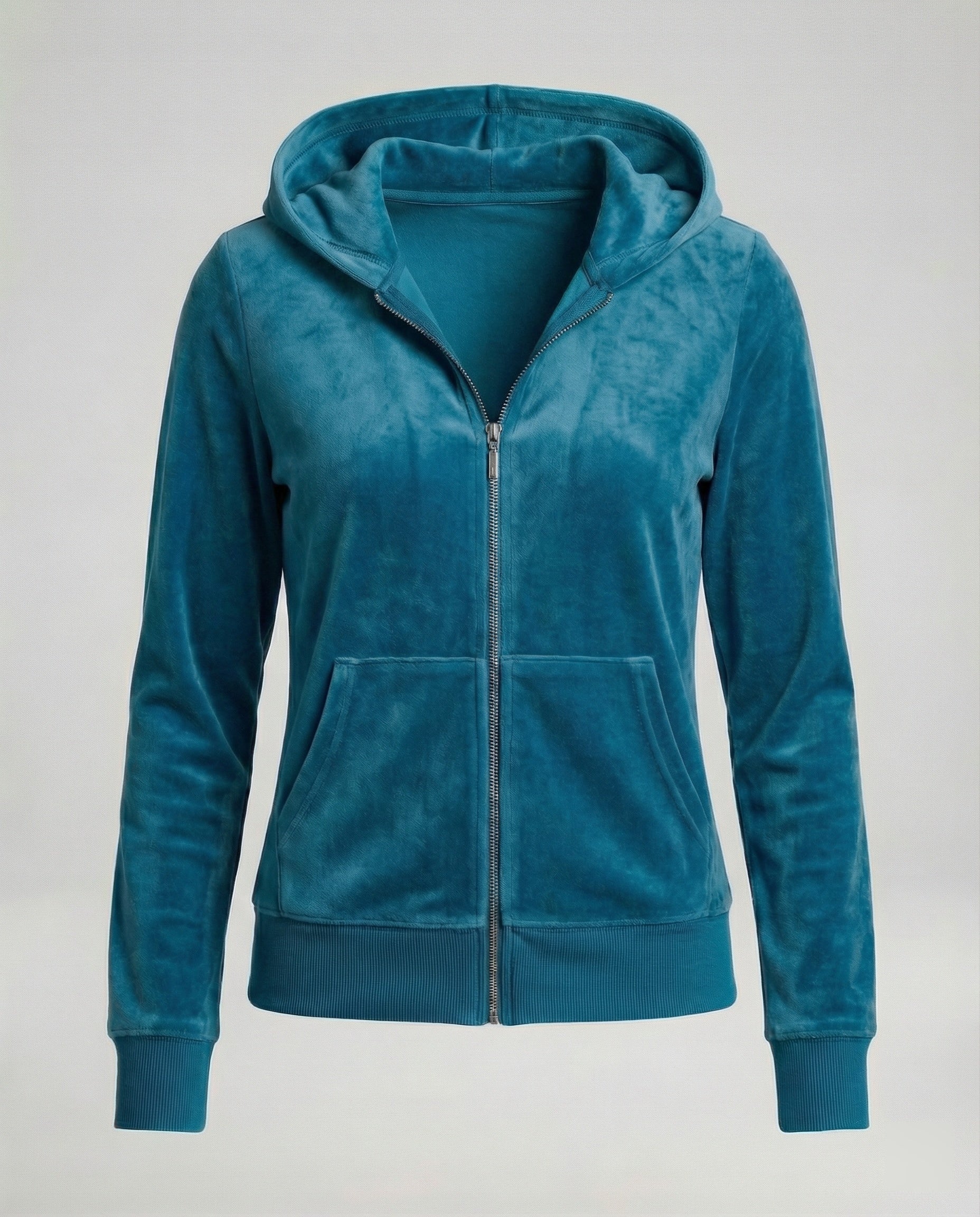 Freizeitkleidung Damen Velours Joggingjacke - Image 10
