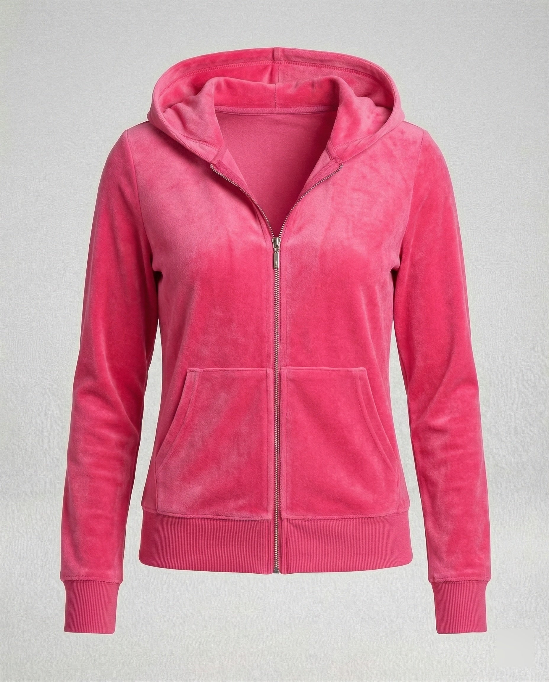 Freizeitkleidung Damen Velours Joggingjacke - Image 4
