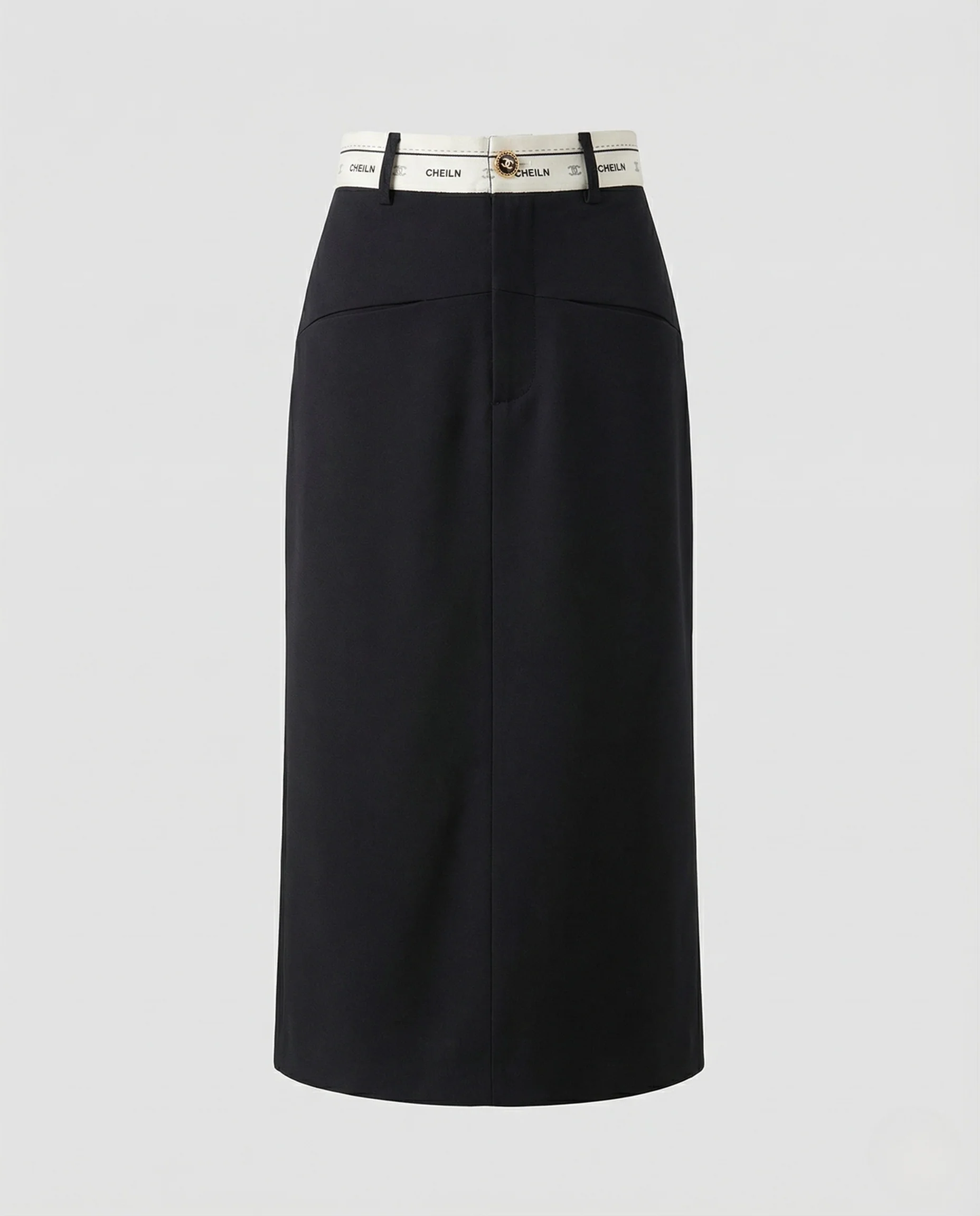 Damen Bleistiftrock High Waist Logobund - Image 5