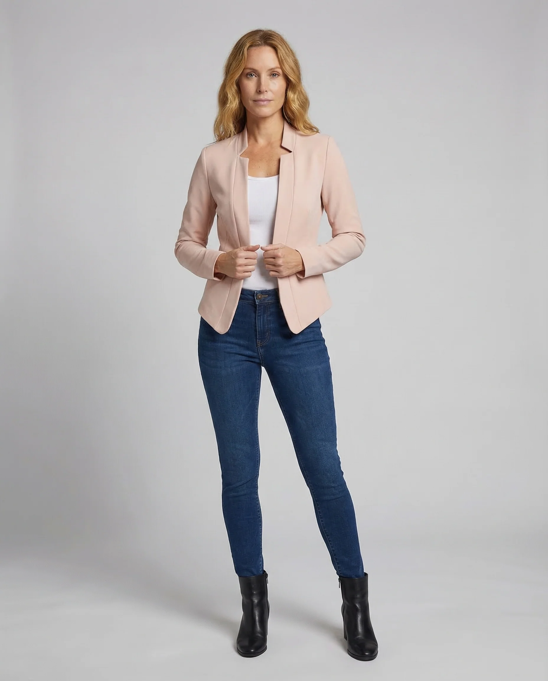 Damen Büro Blazer Stehkragen