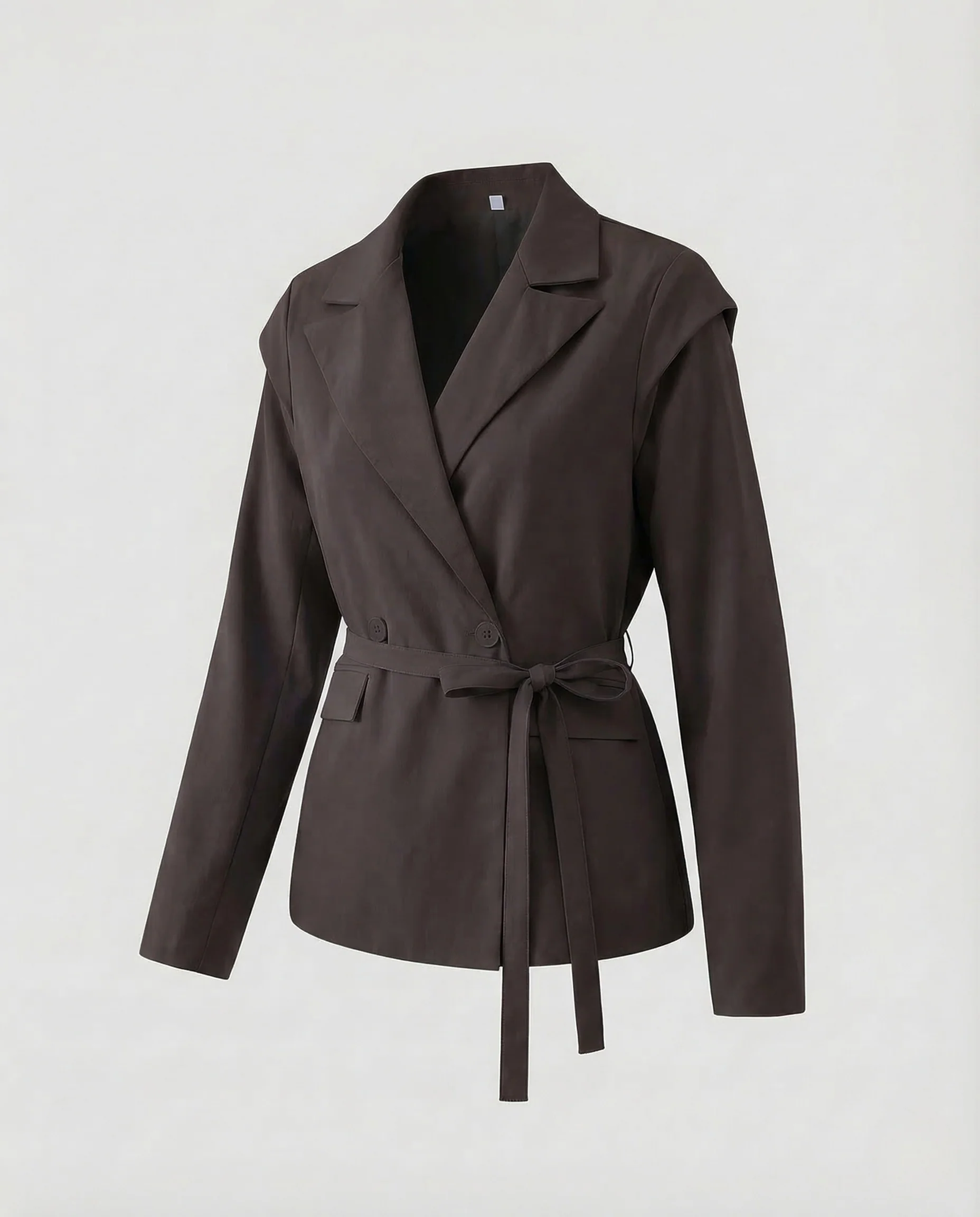 Damen Blazer Doppelreiher Gürtel - Image 10