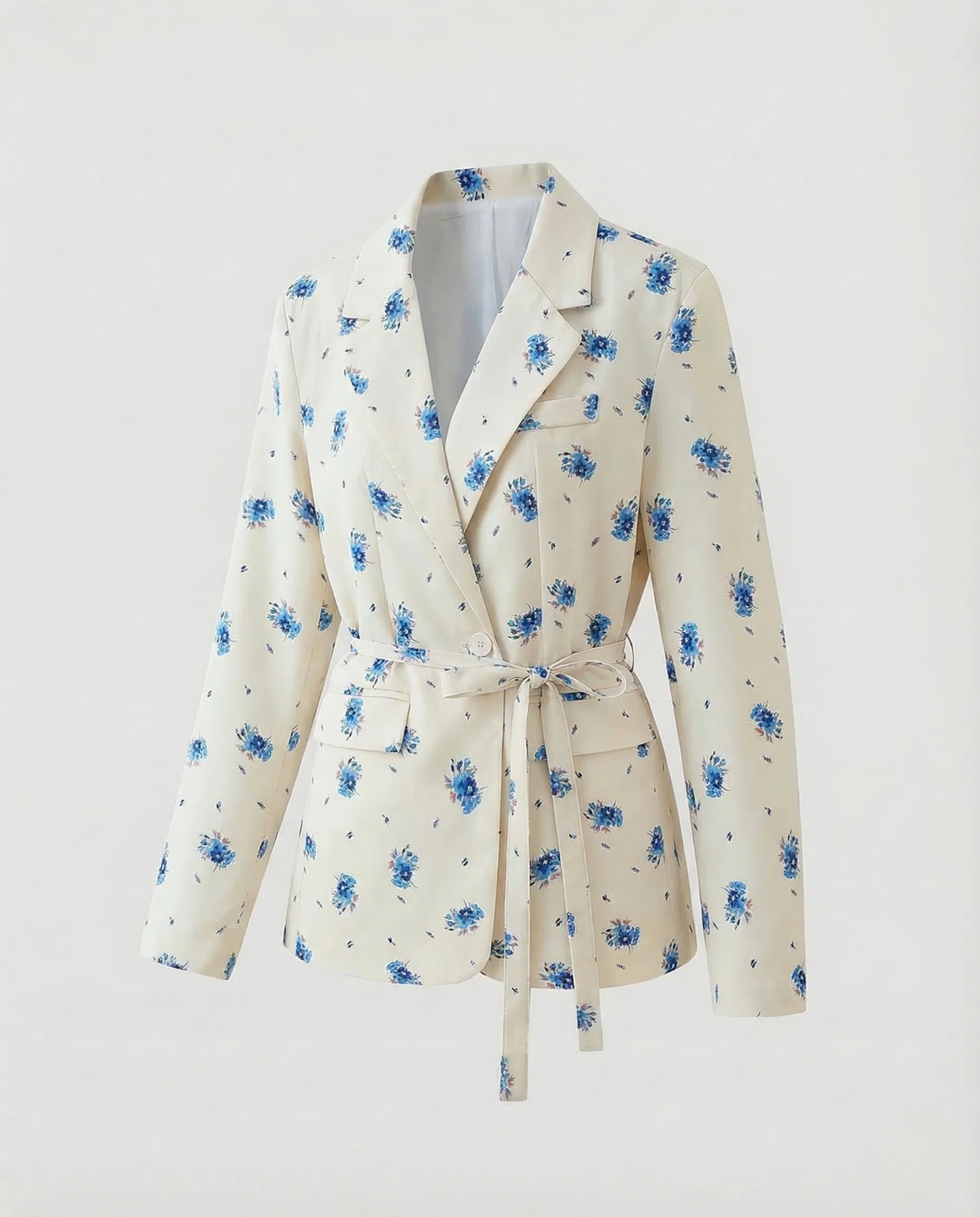 Damen Blazer Doppelreiher Gürtel - Image 6