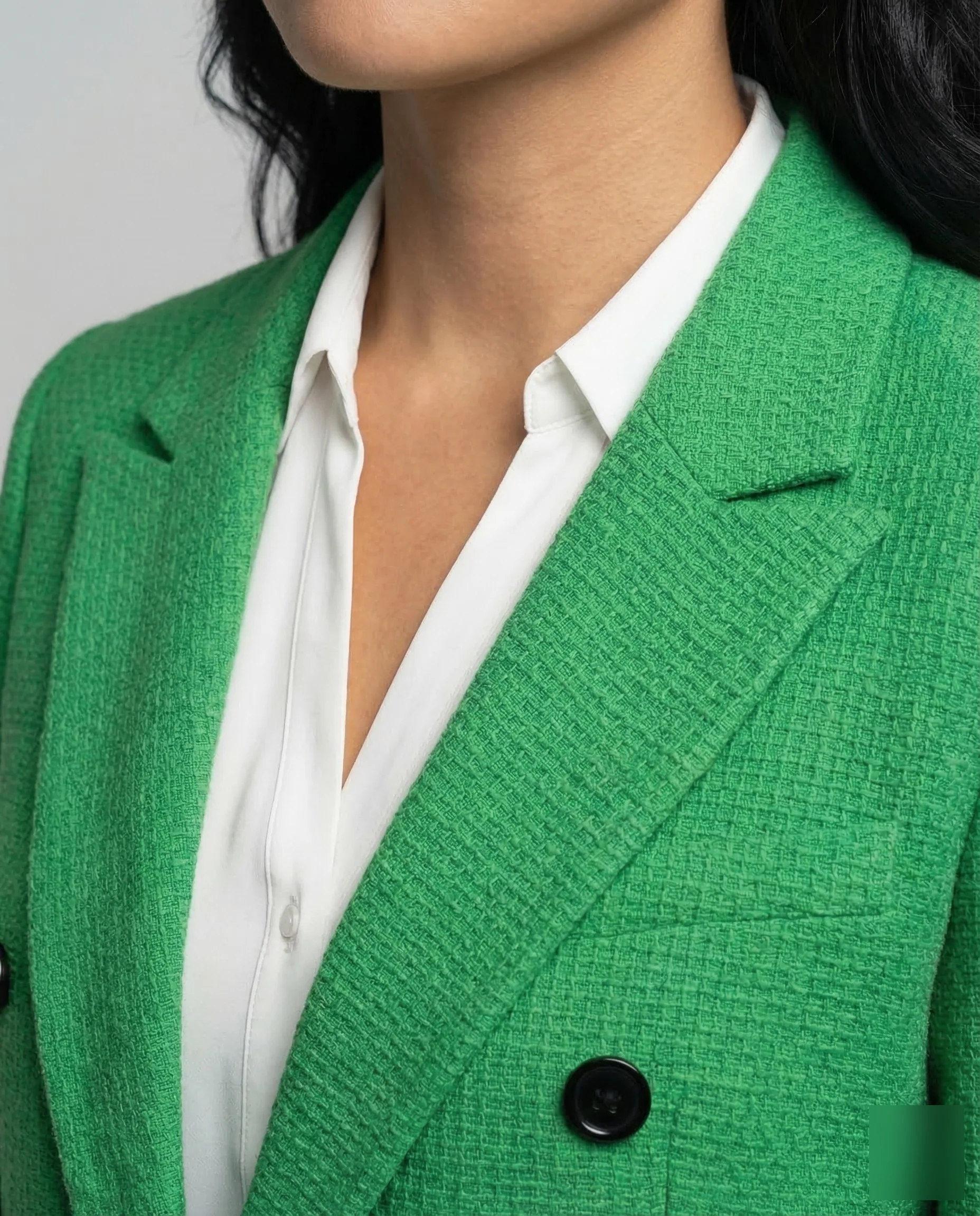 Damen Doppelreiher Blazer Struktur - Image 3