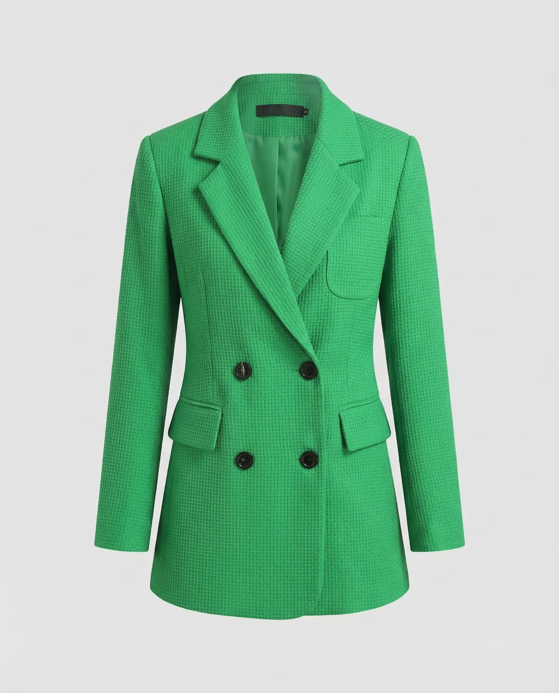 Damen Doppelreiher Blazer Struktur - Image 5