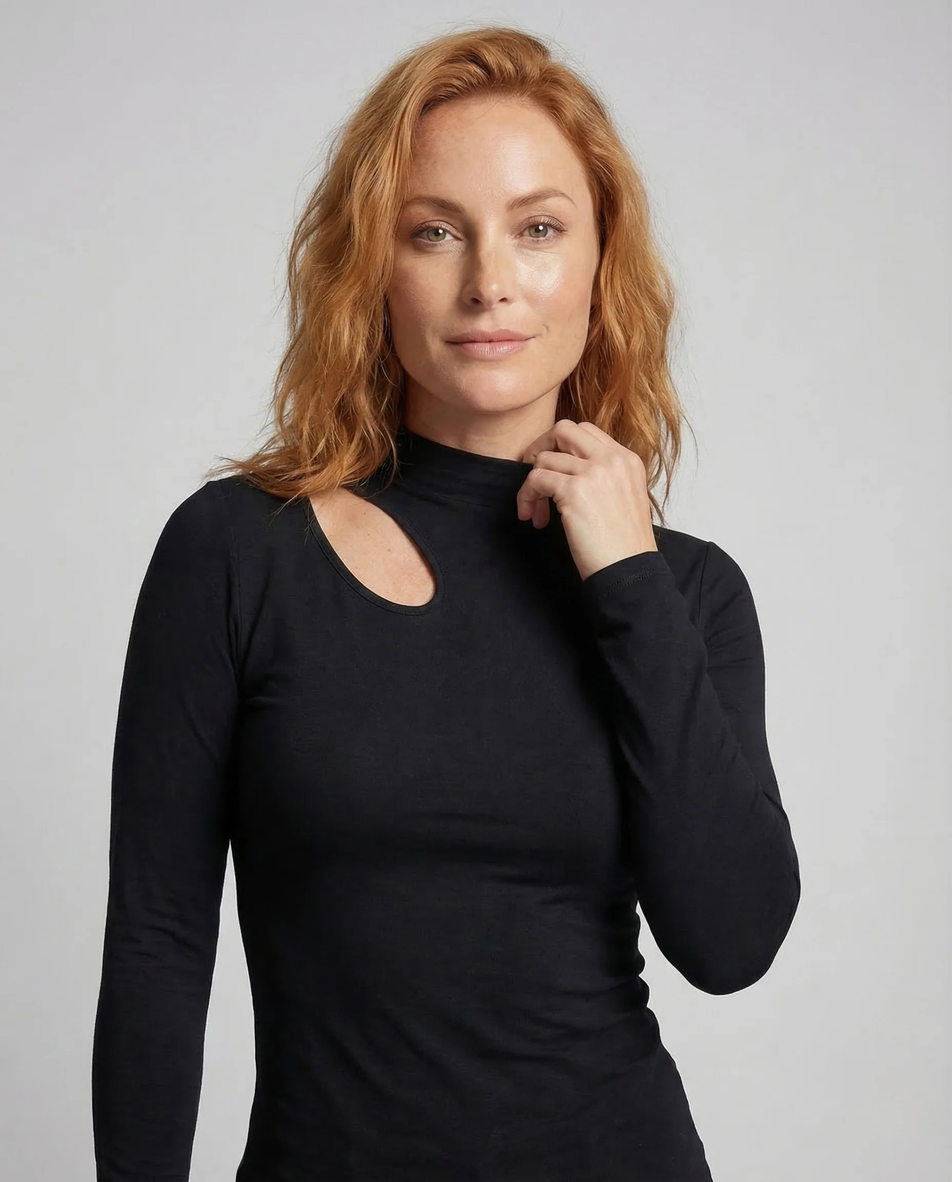 Damen Feinstrickpullover Asymmetrischer Ausschnitt - Image 2