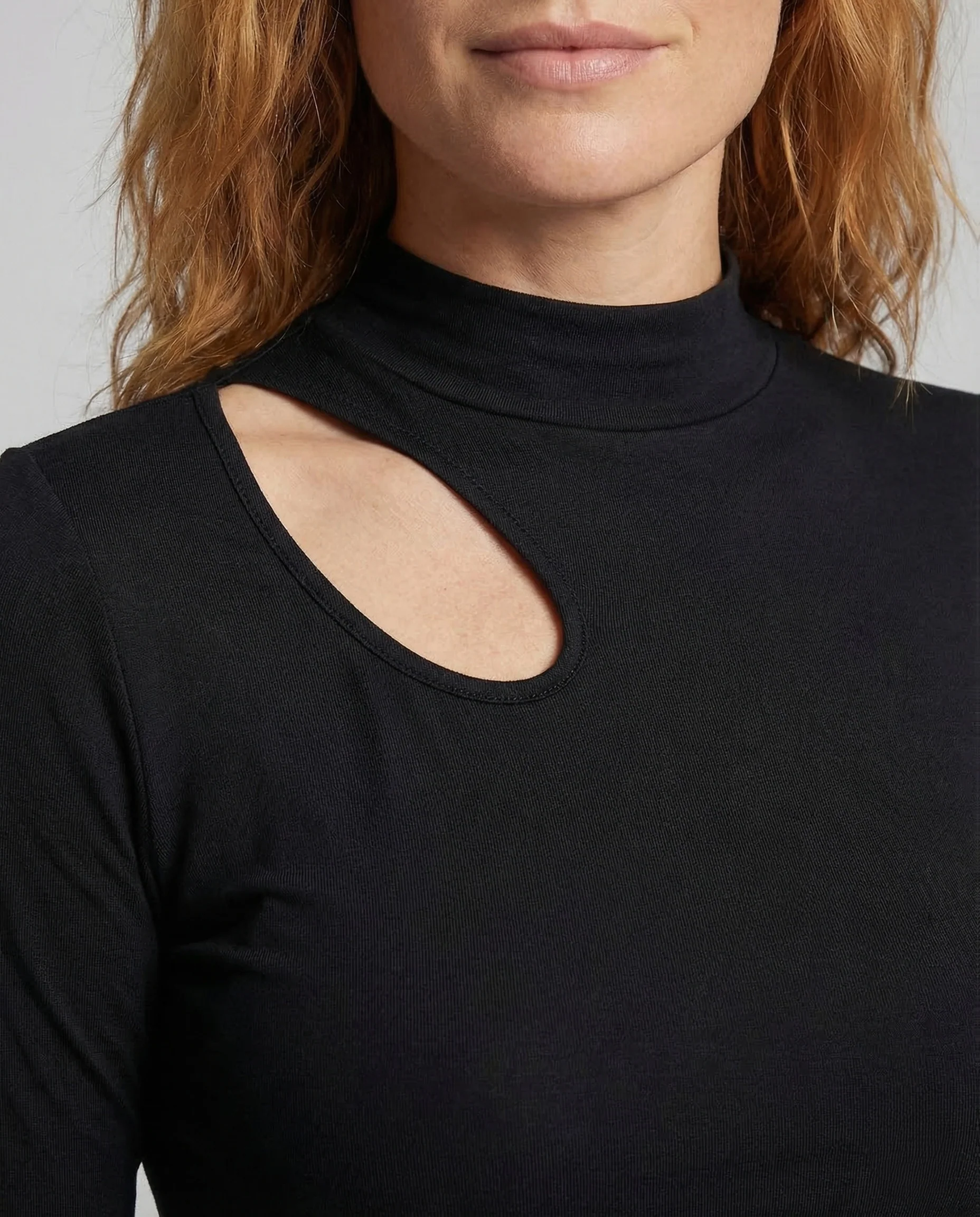 Damen Feinstrickpullover Asymmetrischer Ausschnitt - Image 3