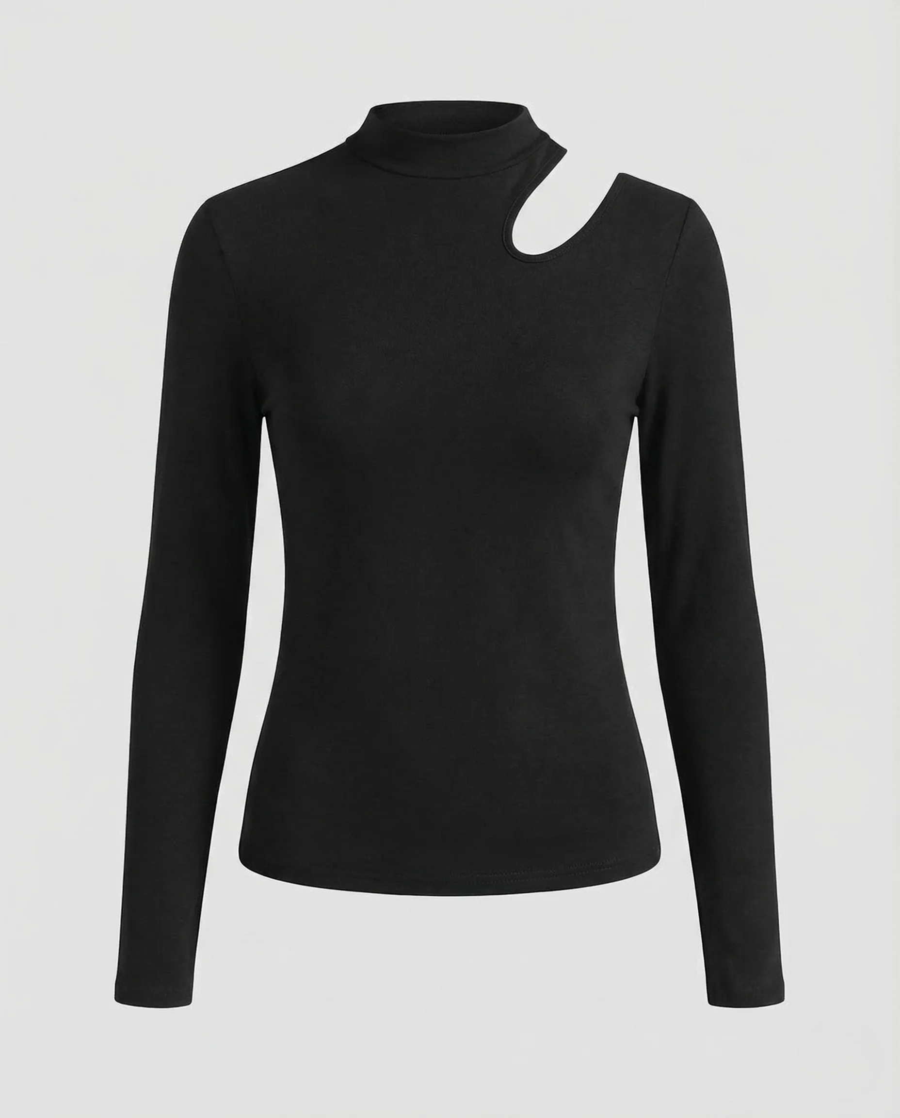 Damen Feinstrickpullover Asymmetrischer Ausschnitt - Image 5