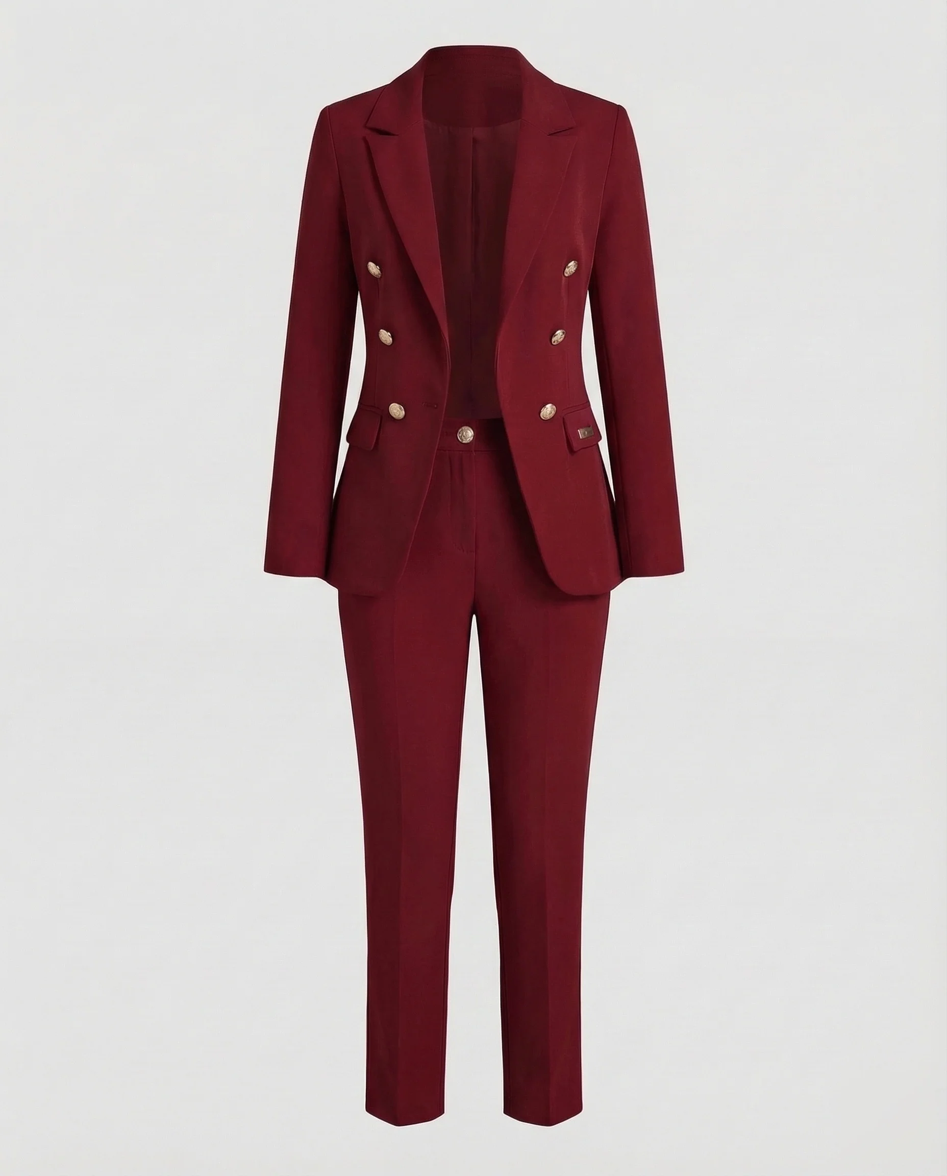 Damen Hosenanzug mit zweireihigem Blazer - Image 11