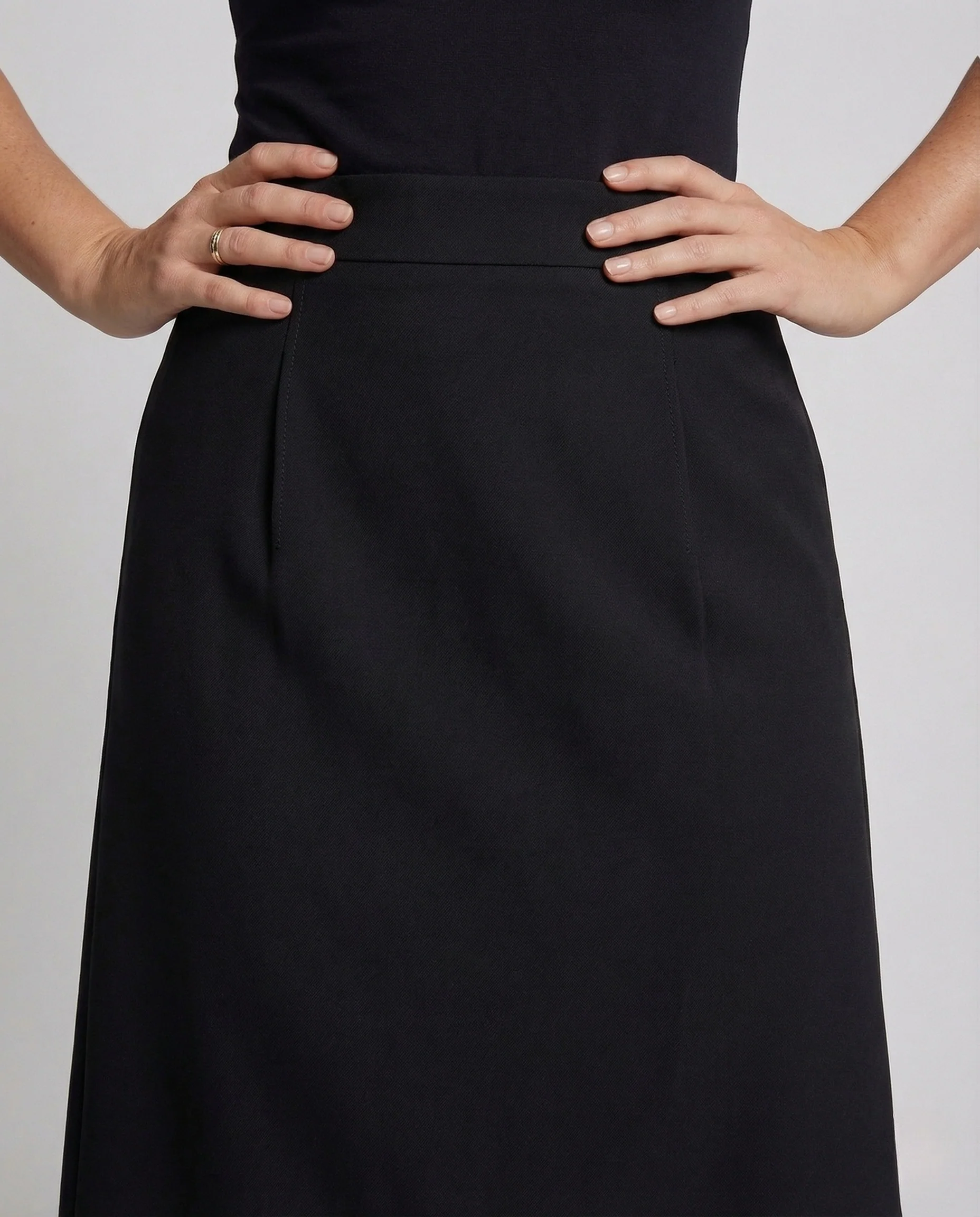 Damen Midirock Anzugstoff - Image 3