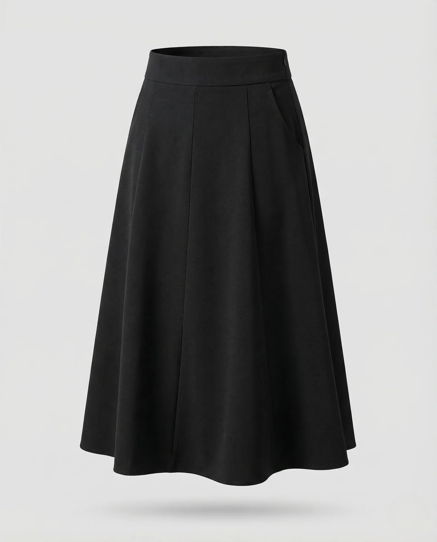 Damen Midirock High Waist A Linie - Image 5