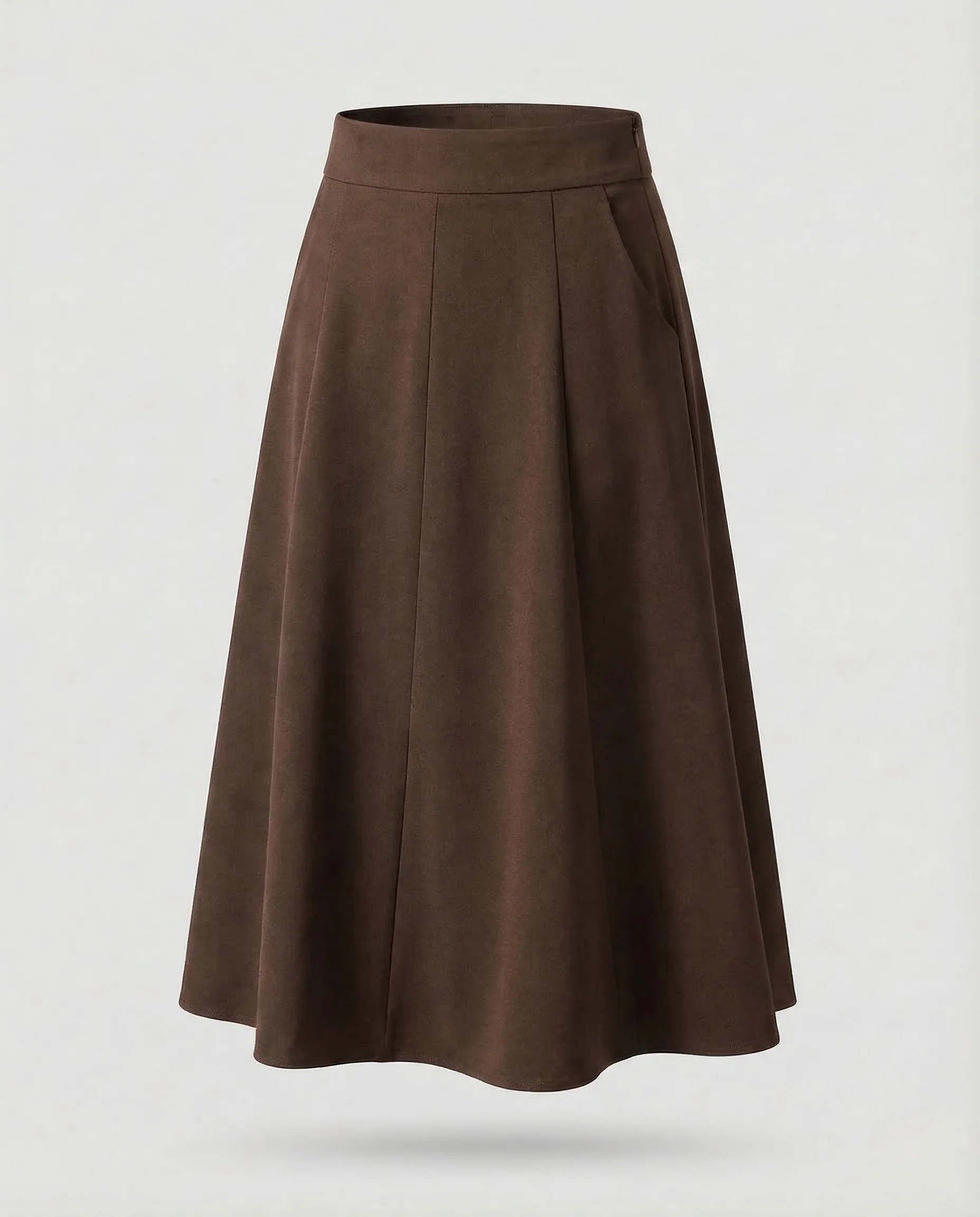 Damen Midirock High Waist A Linie - Image 6