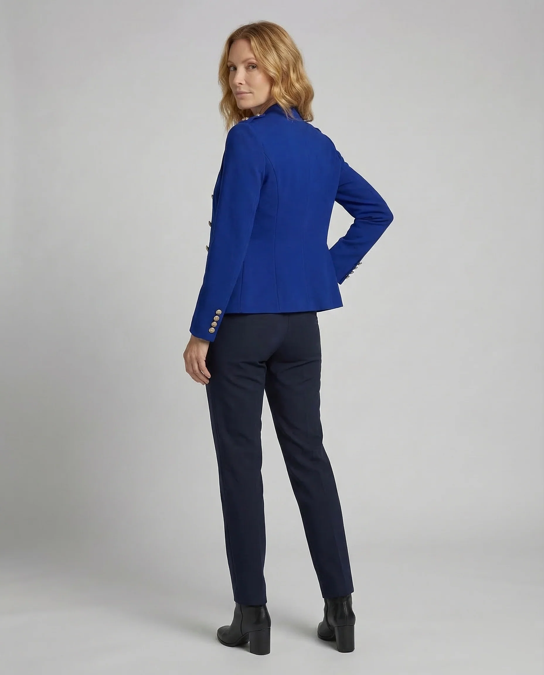 Damen Militär Blazer Stehkragen - Image 4