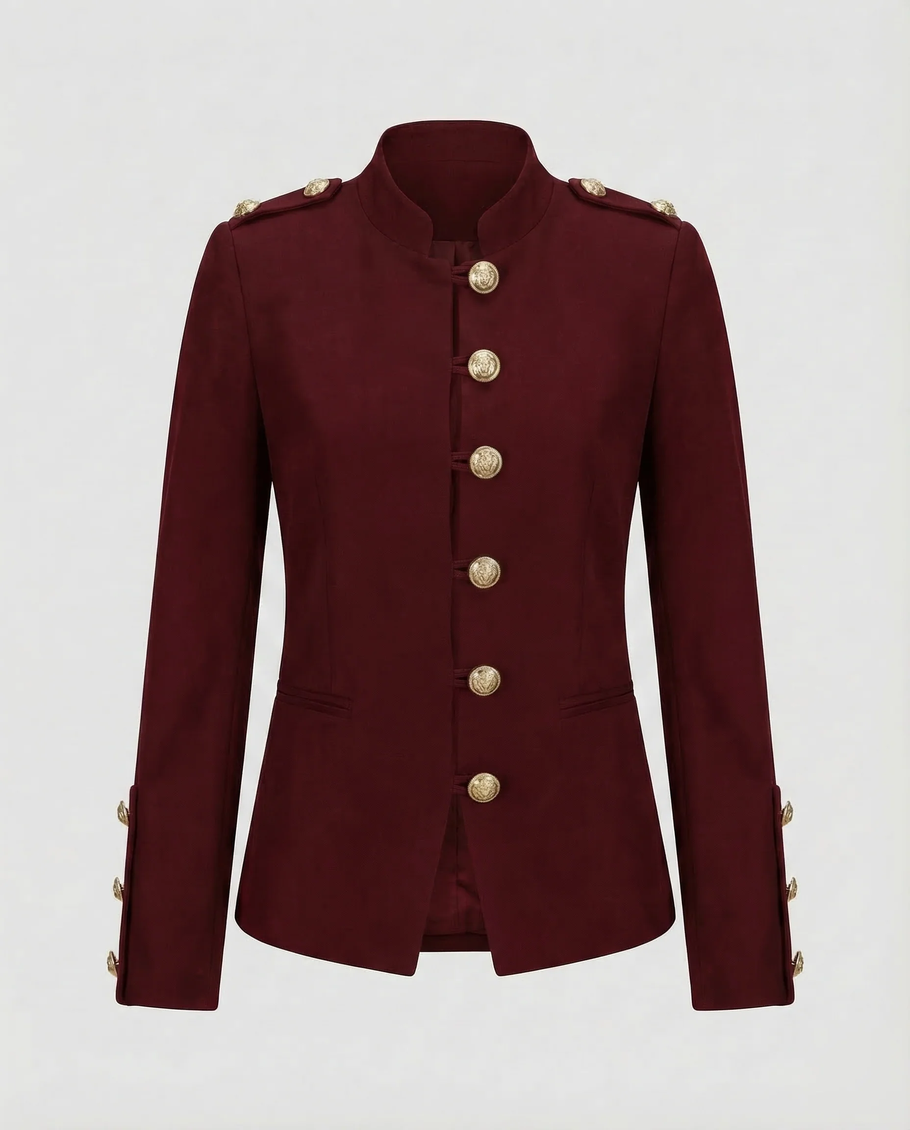Damen Militär Blazer Stehkragen - Image 6