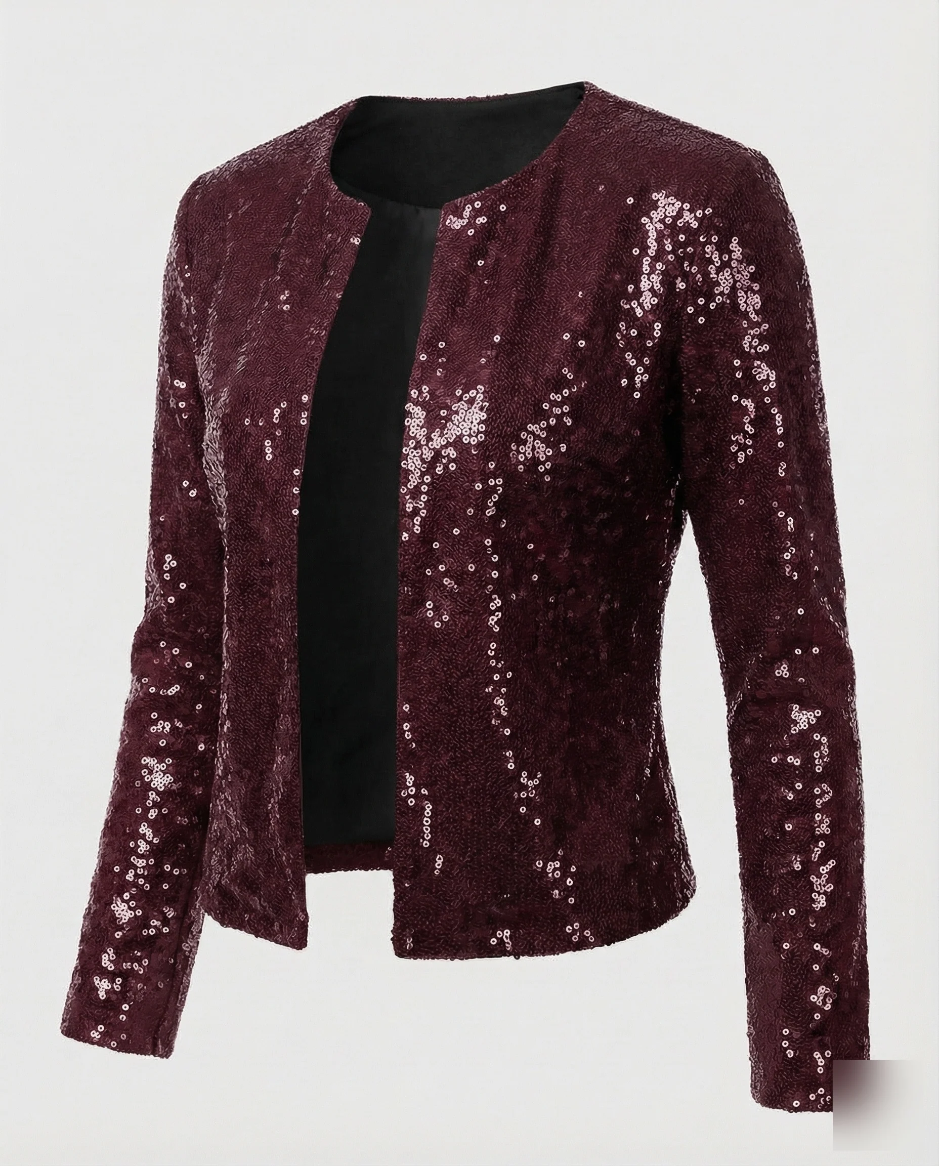 Damen Pailletten Blazer Kurz - Image 7