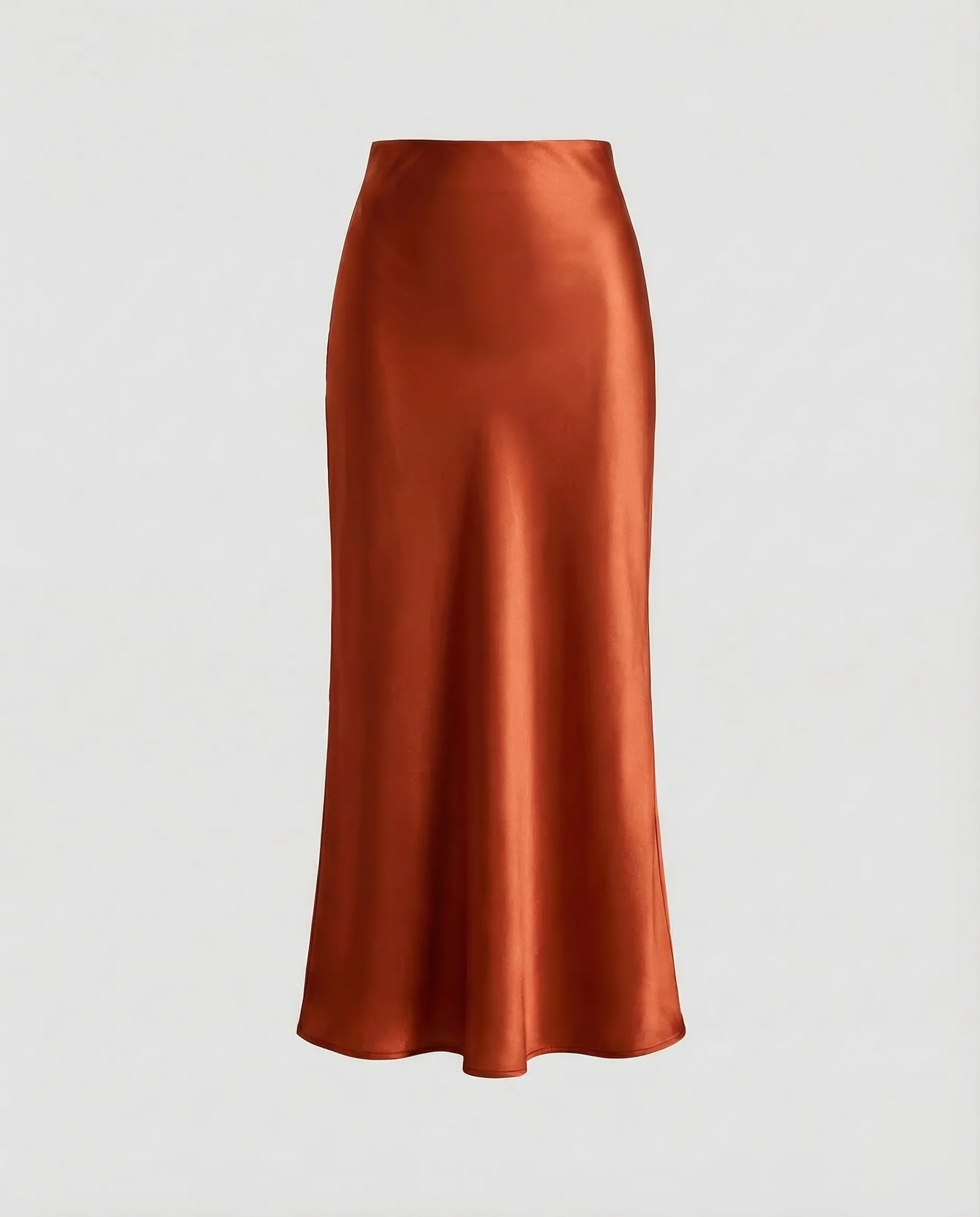 Damen Satin Midirock Schrägschnitt - Image 10