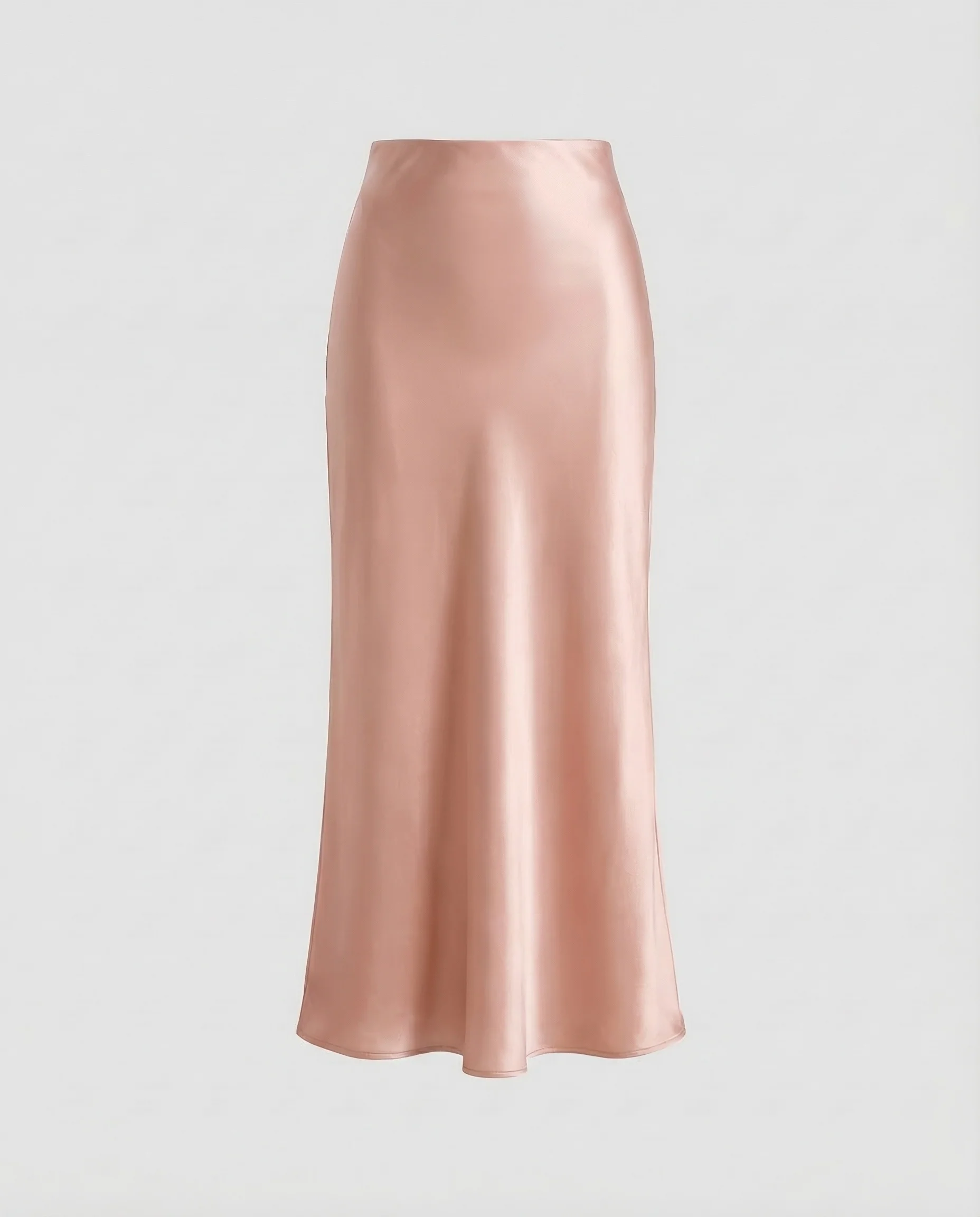Damen Satin Midirock Schrägschnitt - Image 11