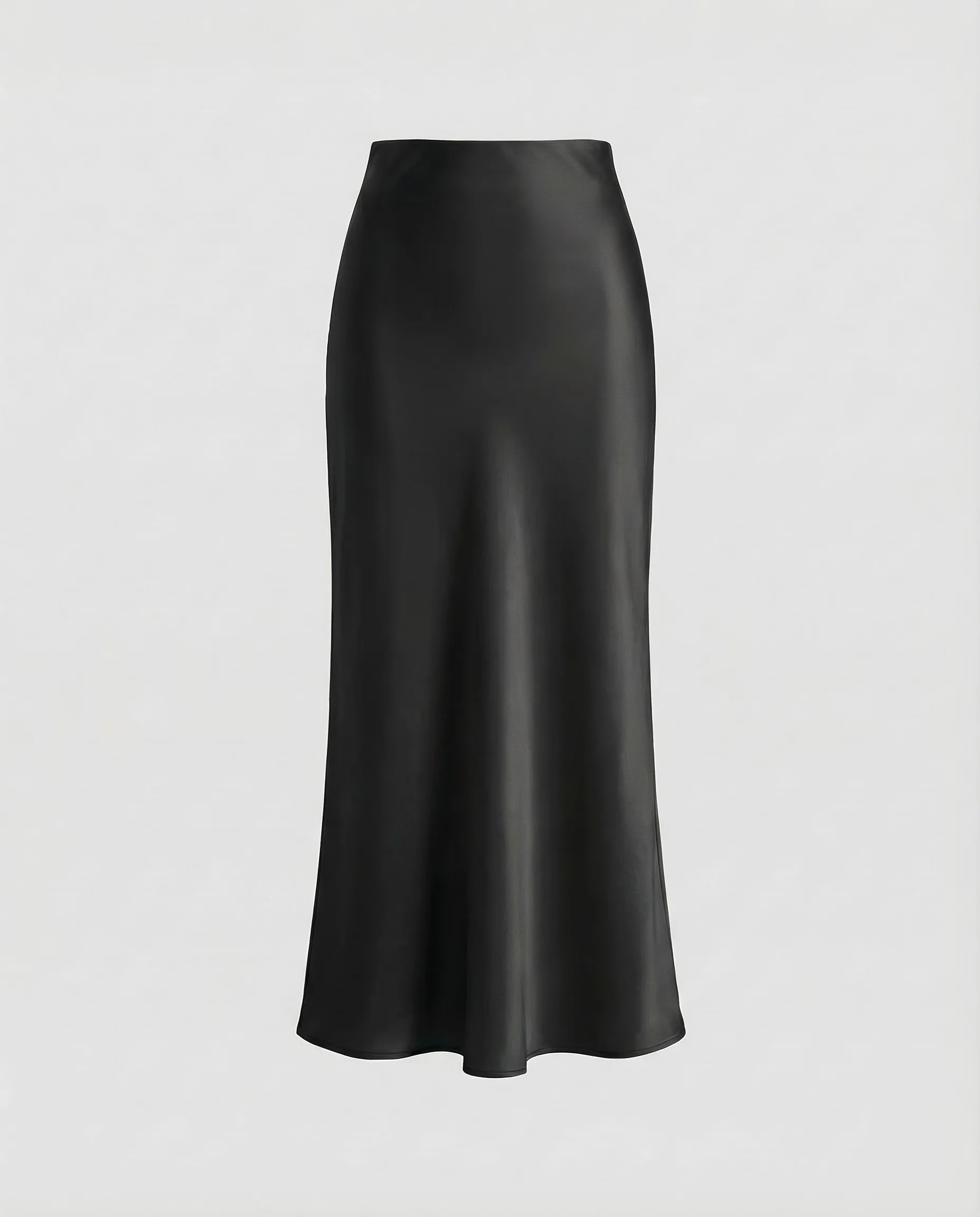 Damen Satin Midirock Schrägschnitt - Image 8
