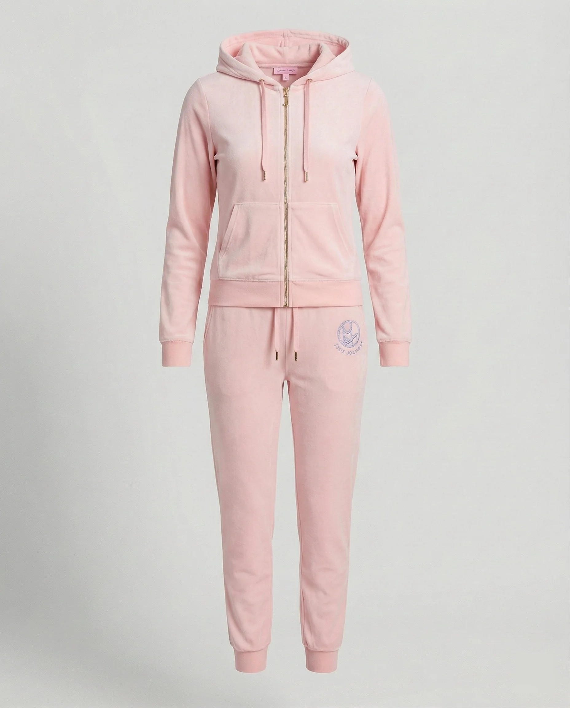 Freizeitkleidung Damen Velours Set Strass - Image 7