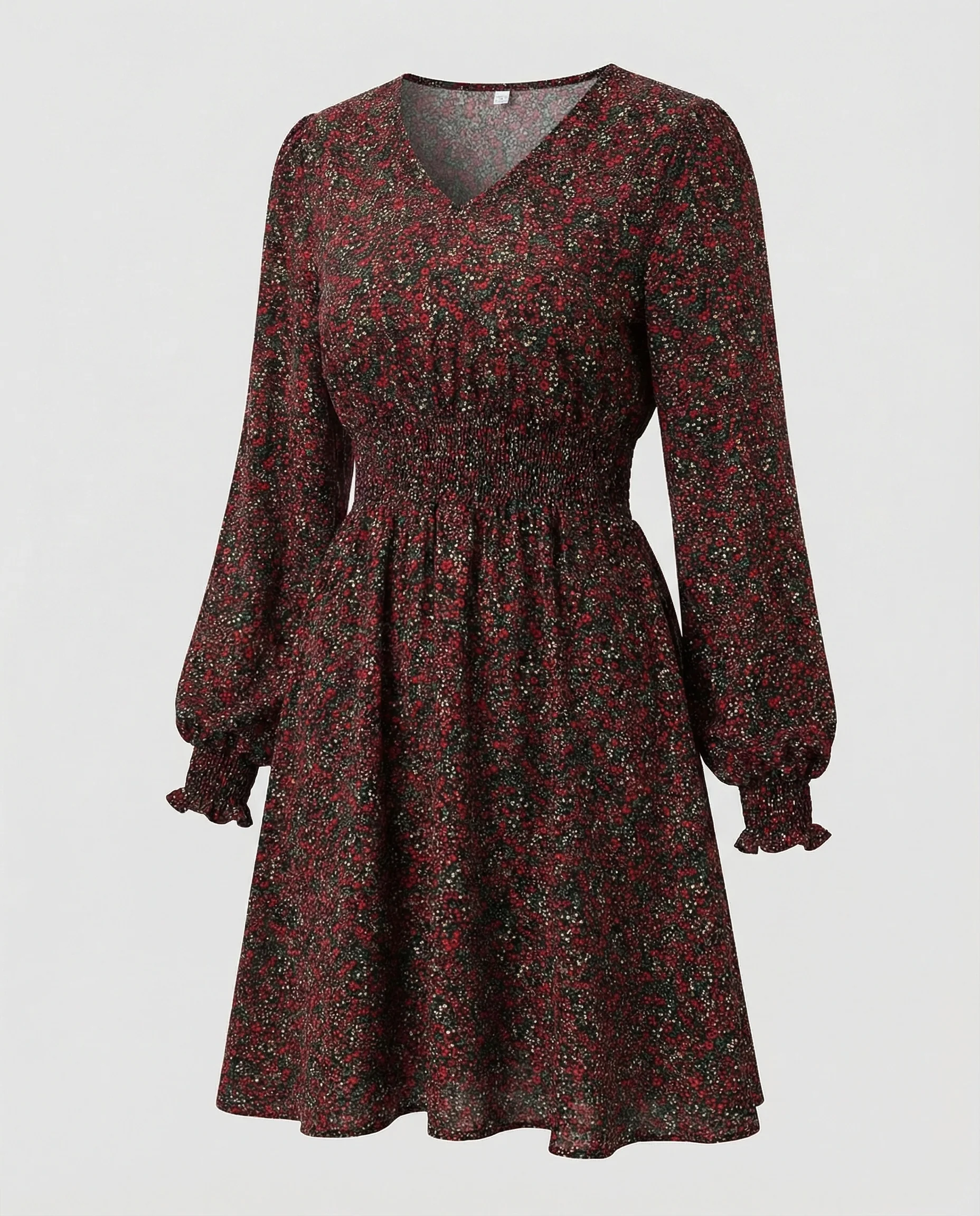 Damen A-Linie Kleid mit Smokbund - Image 3
