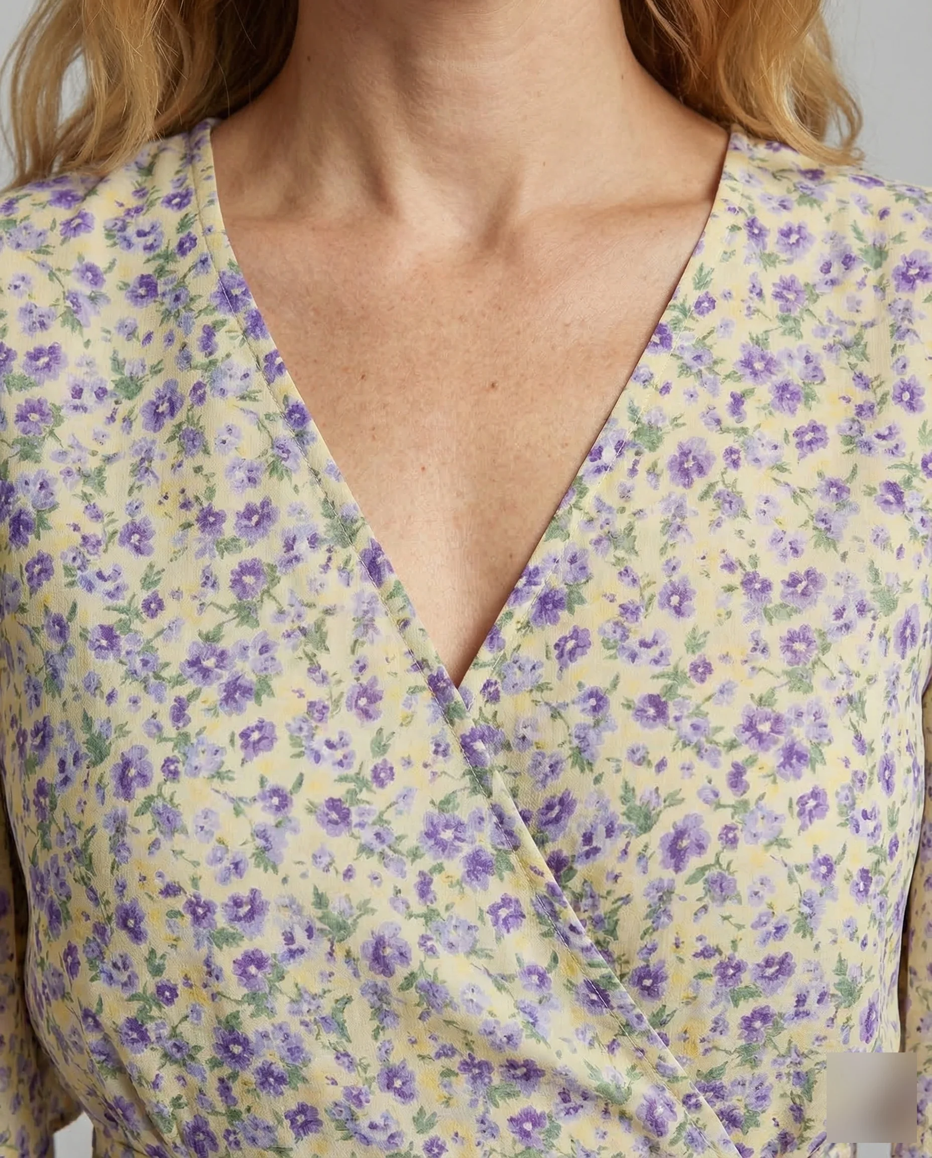 Damen A-Linien Kleid mit Flügelärmeln - Image 3