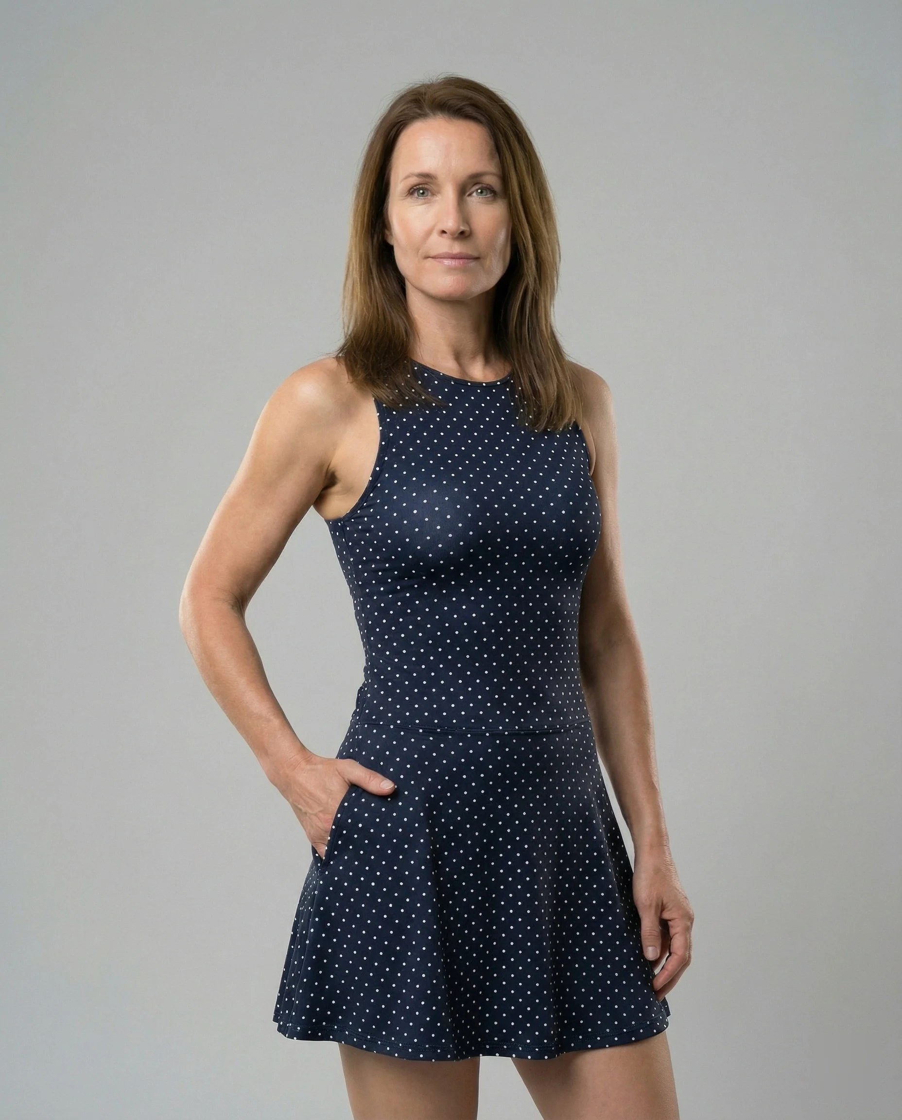 Damen Skaterkleid mit Punktmuster - Image 5